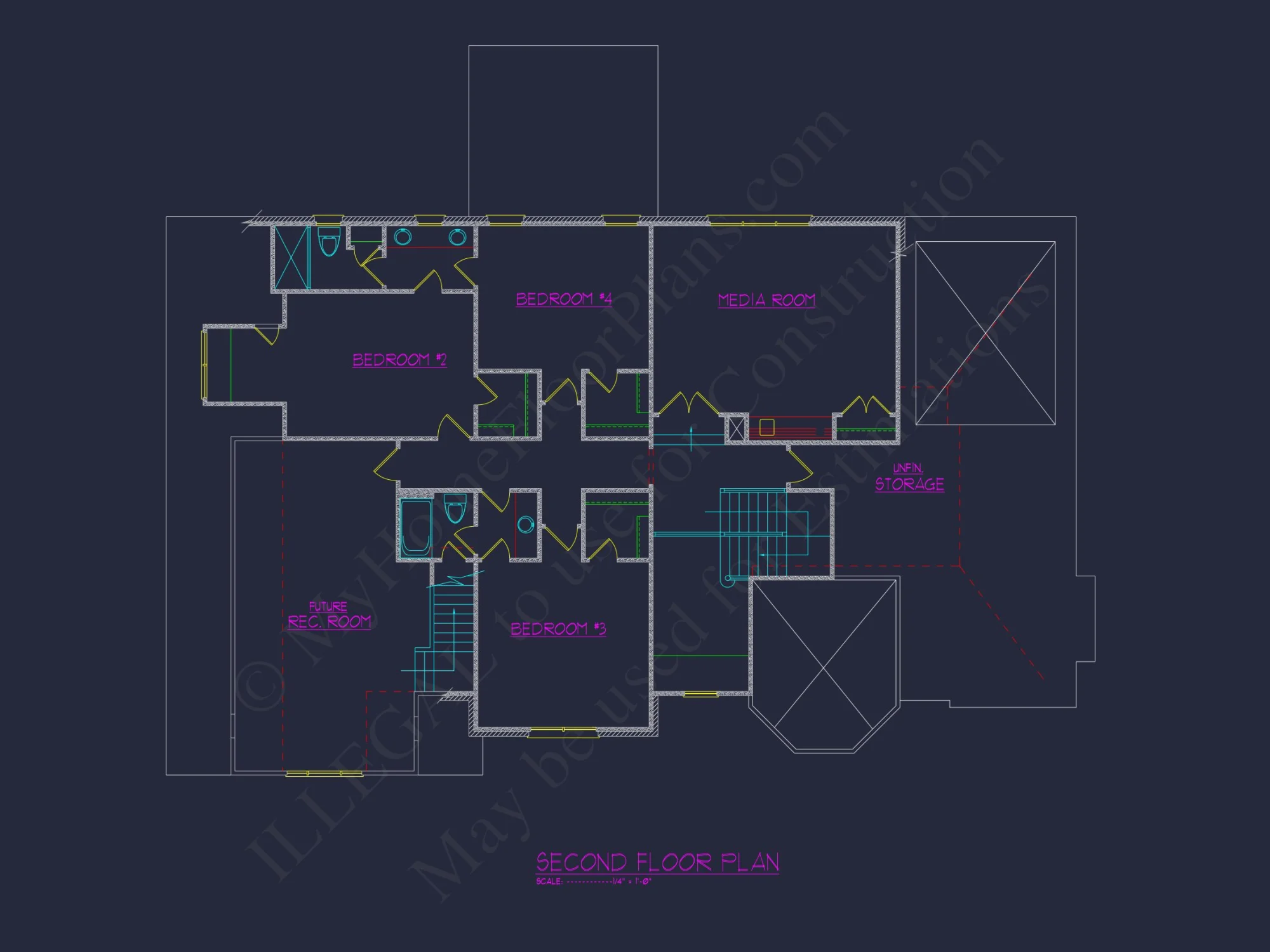 Elegant house Floor Plan with CAD Architecture and Designs