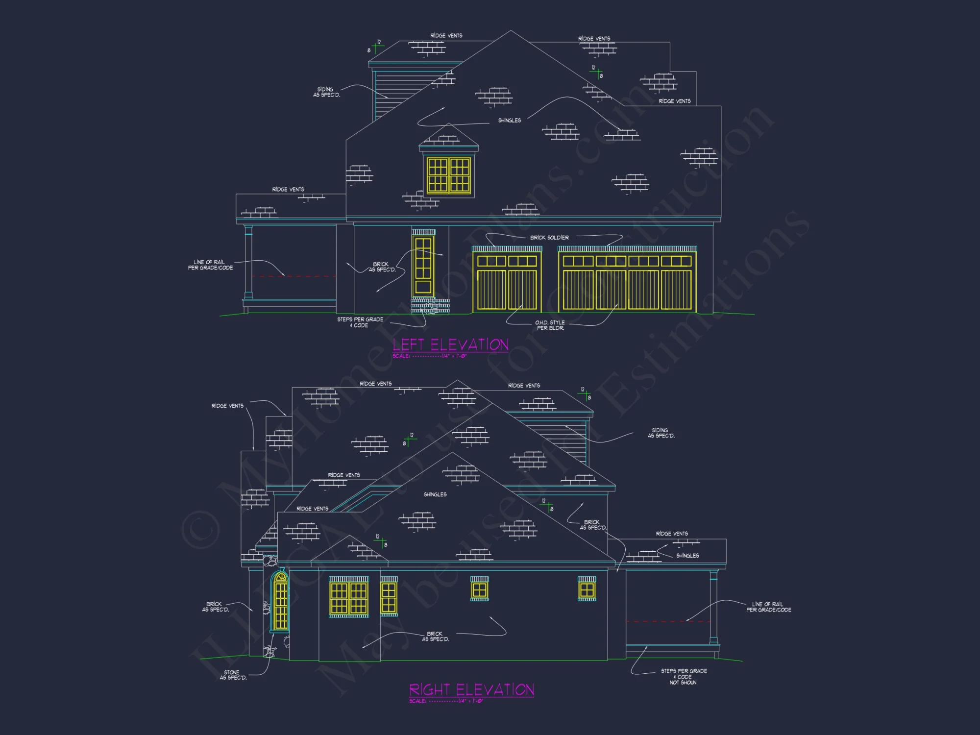 Elegant house Floor Plan with CAD Architecture and Designs