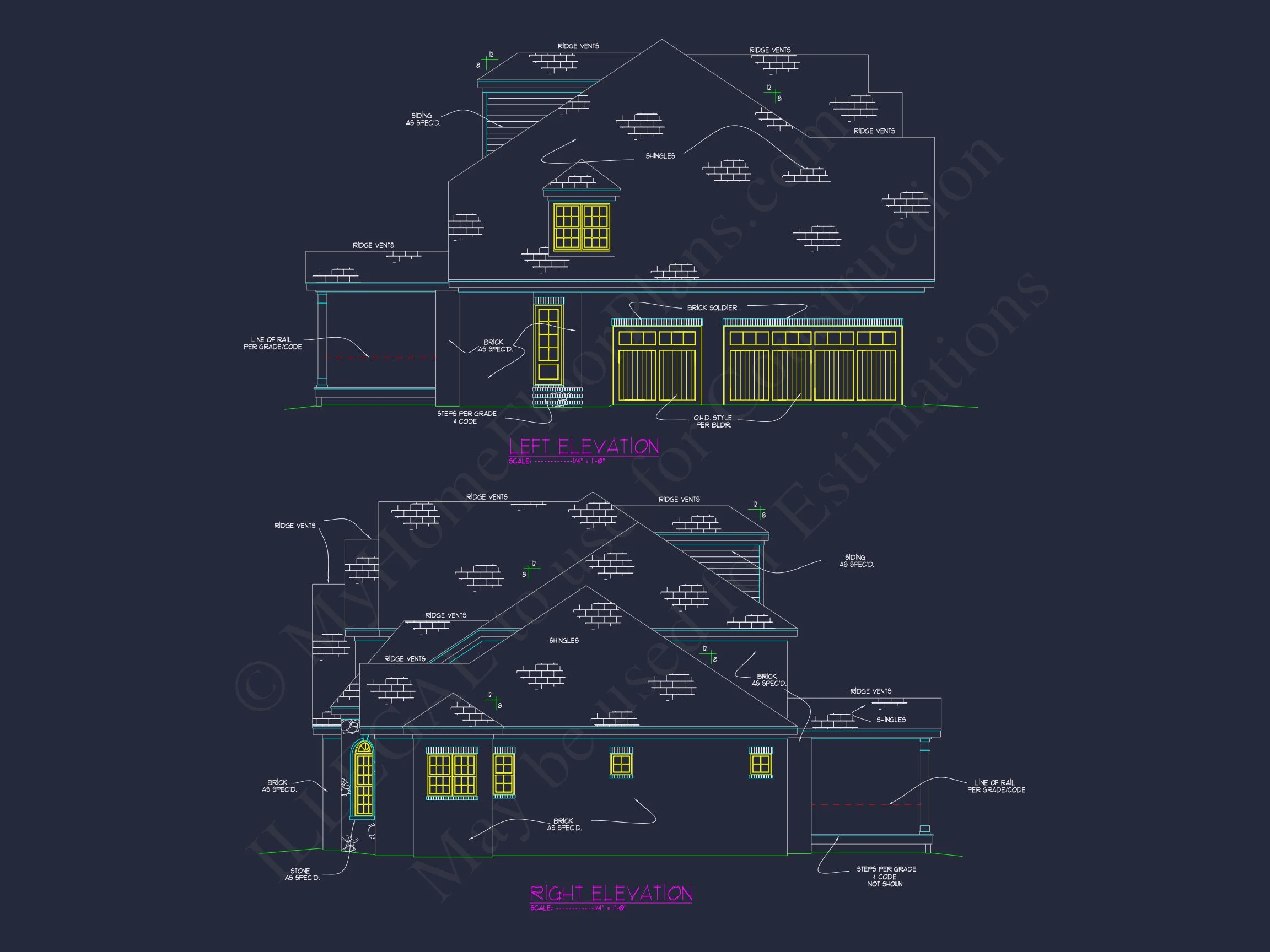 15-1170 HOUSE PLAN - Elegant House Floor Plan with CAD Architecture and Designs 3 Elegant house Floor Plan with CAD Architecture and Designs