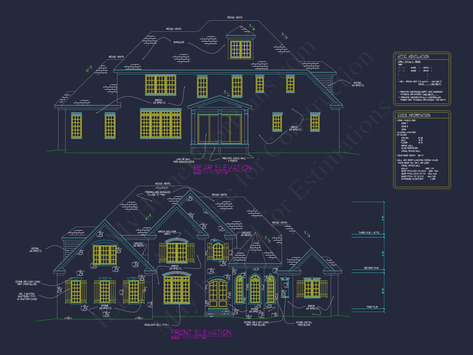 Elegant house Floor Plan with CAD Architecture and Designs