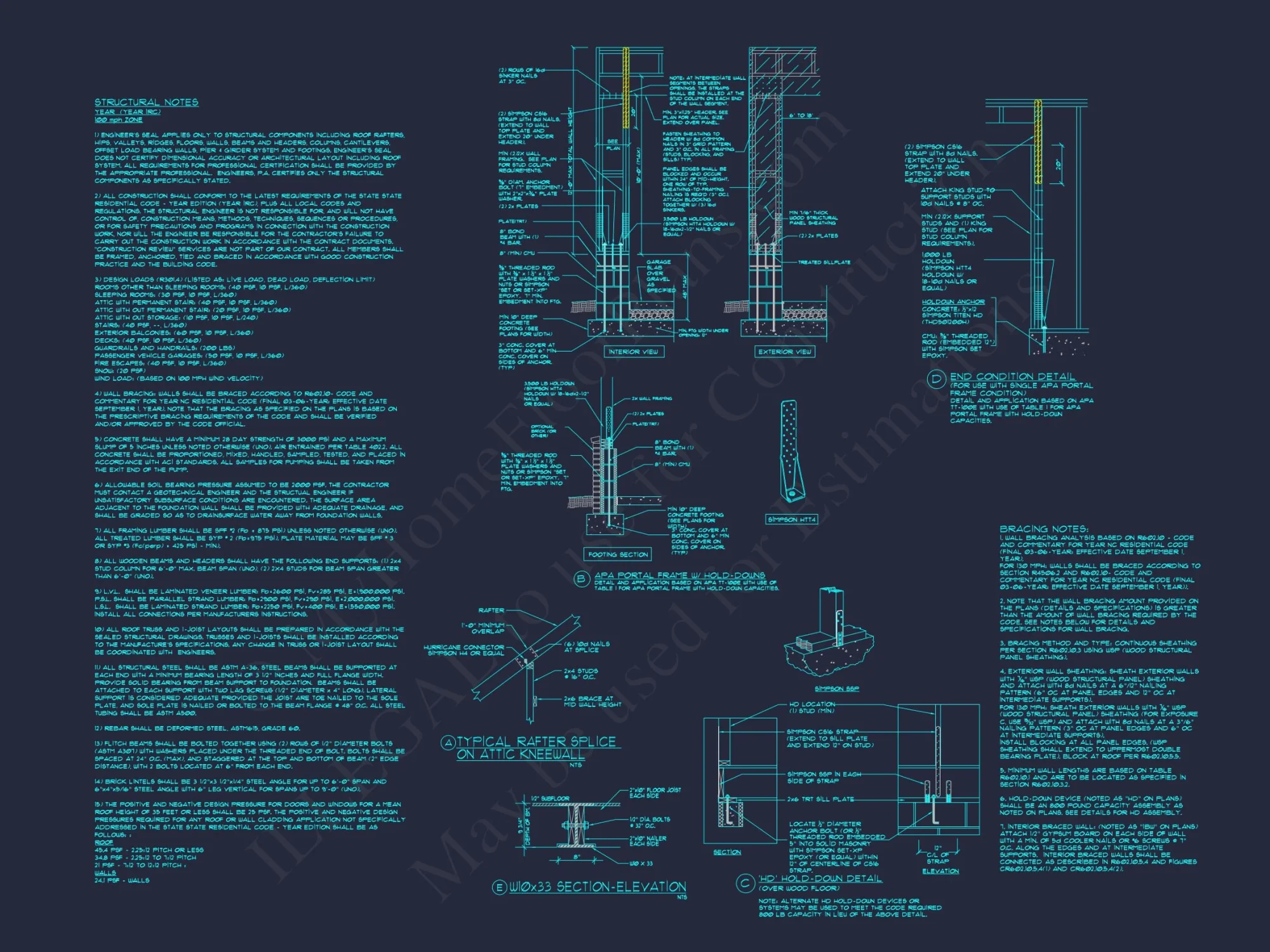 Custom house Blueprint with 4 Beds, 4.5 Baths, Open Floor Plan Designs