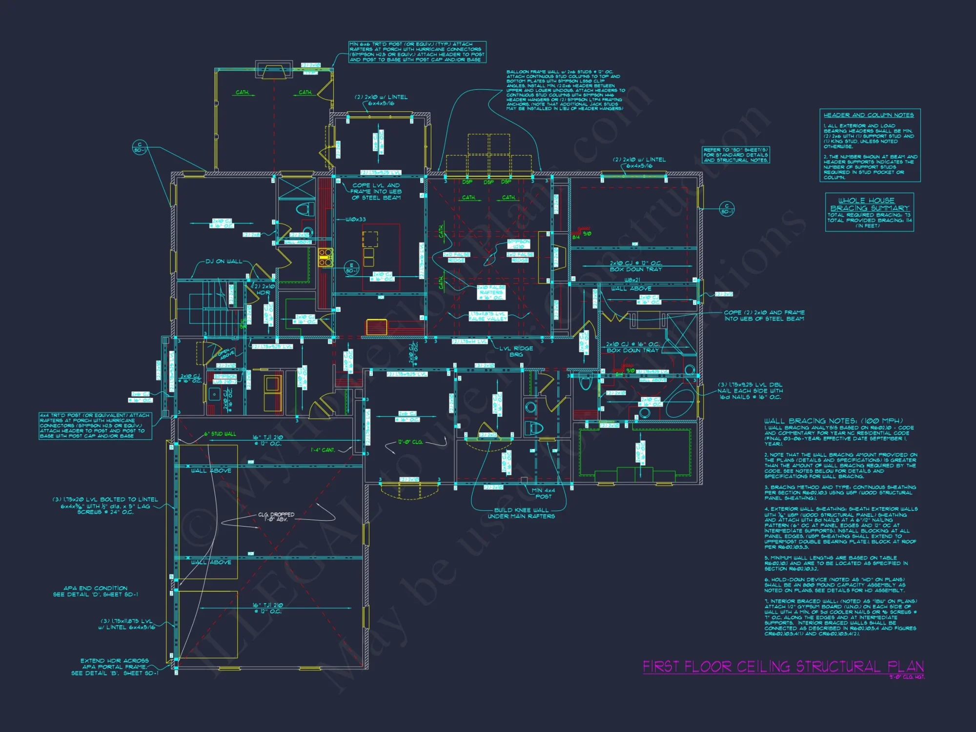 Custom house Blueprint with 4 Beds, 4.5 Baths, Open Floor Plan Designs