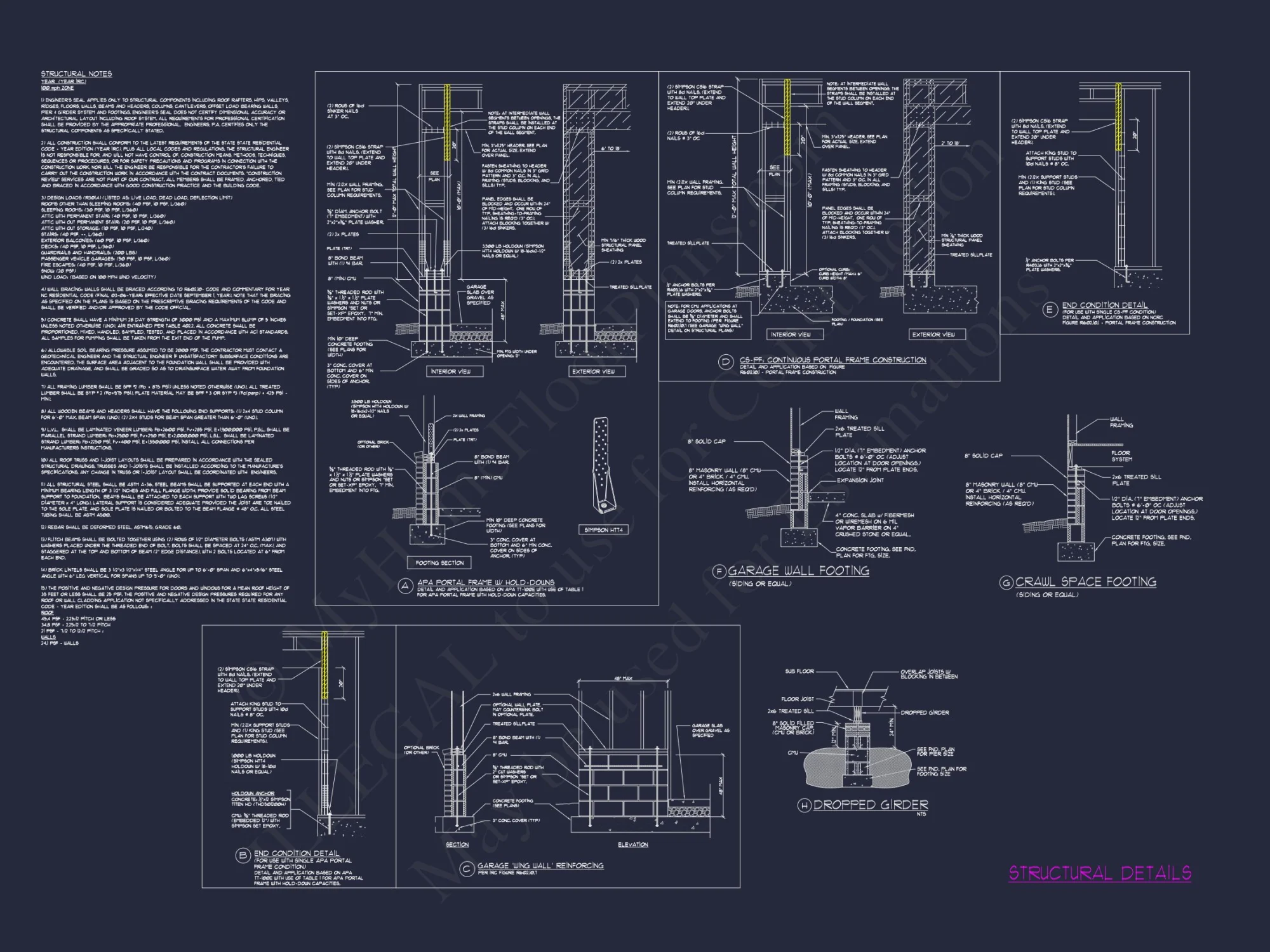 Custom Colonial house Plan with CAD Designs and Blueprints