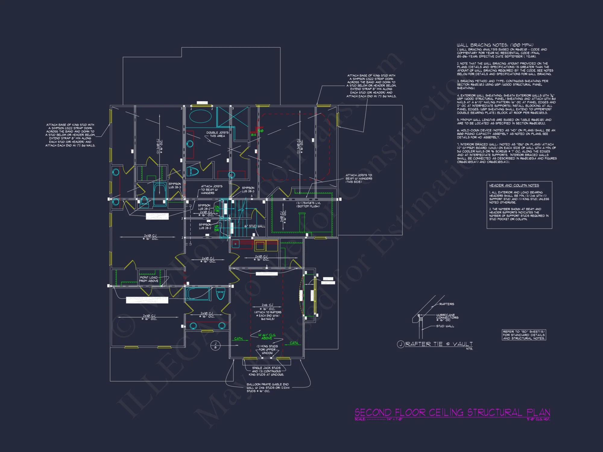 Custom Colonial house Plan with CAD Designs and Blueprints