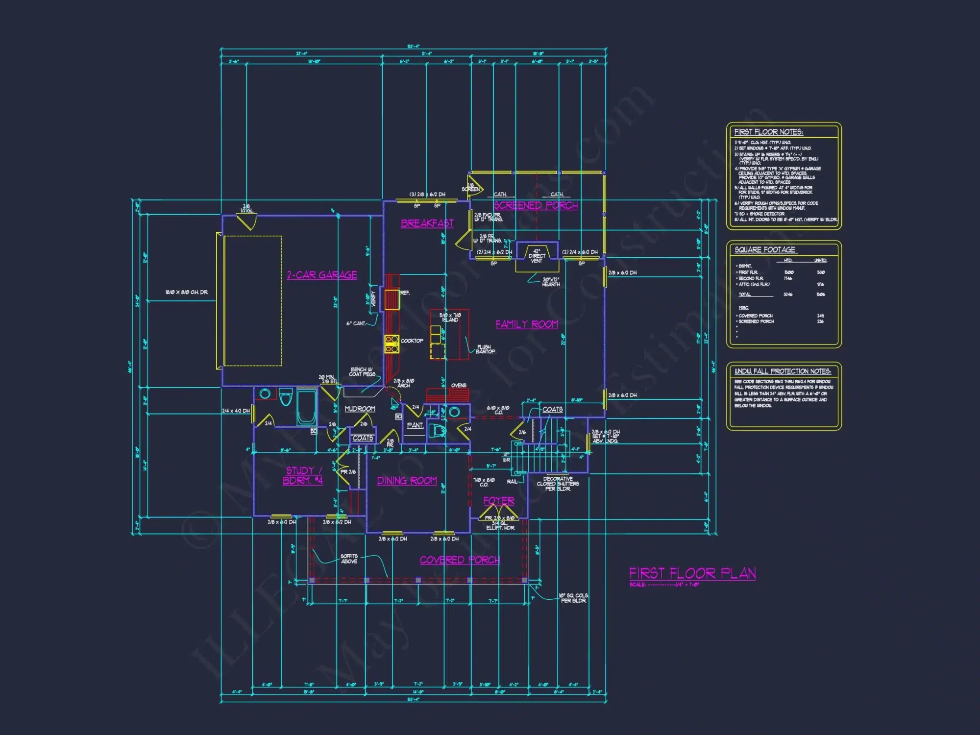 Stunning house Plan with CAD Blueprint