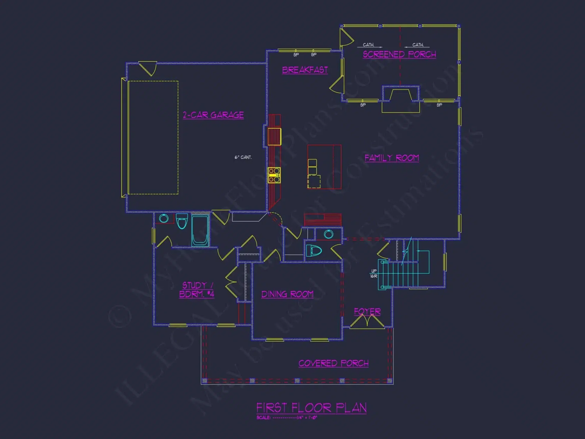 Stunning house Plan with CAD Blueprint