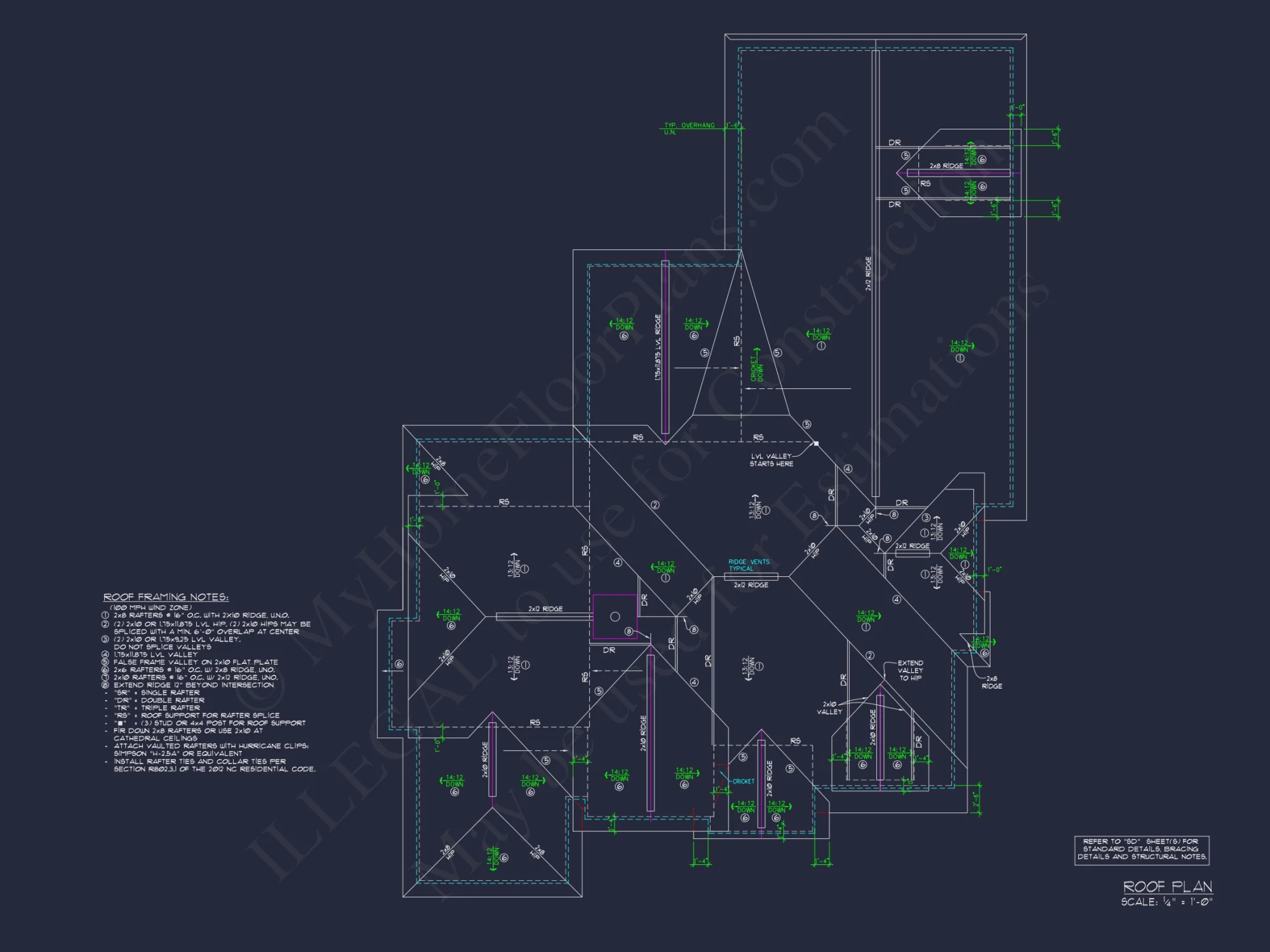 2-Story Floor Plan Blueprint