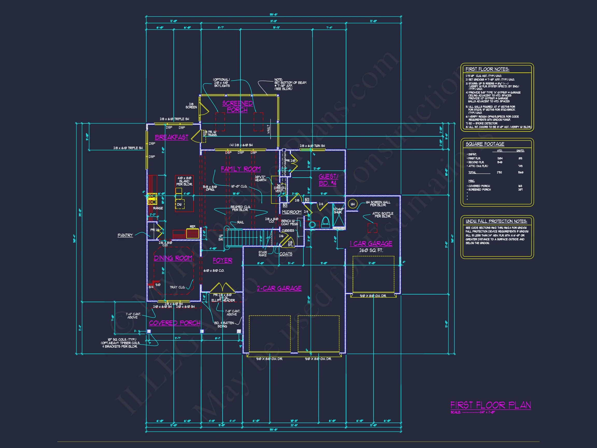 Beautiful CAD house Design with 5 Bedrooms and 2.5 Stories
