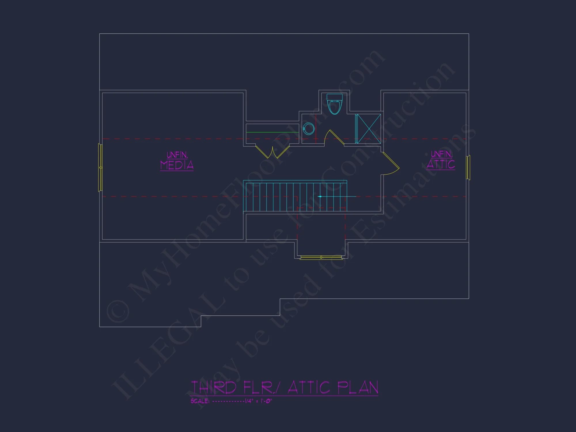 Beautiful CAD house Design with 5 Bedrooms and 2.5 Stories