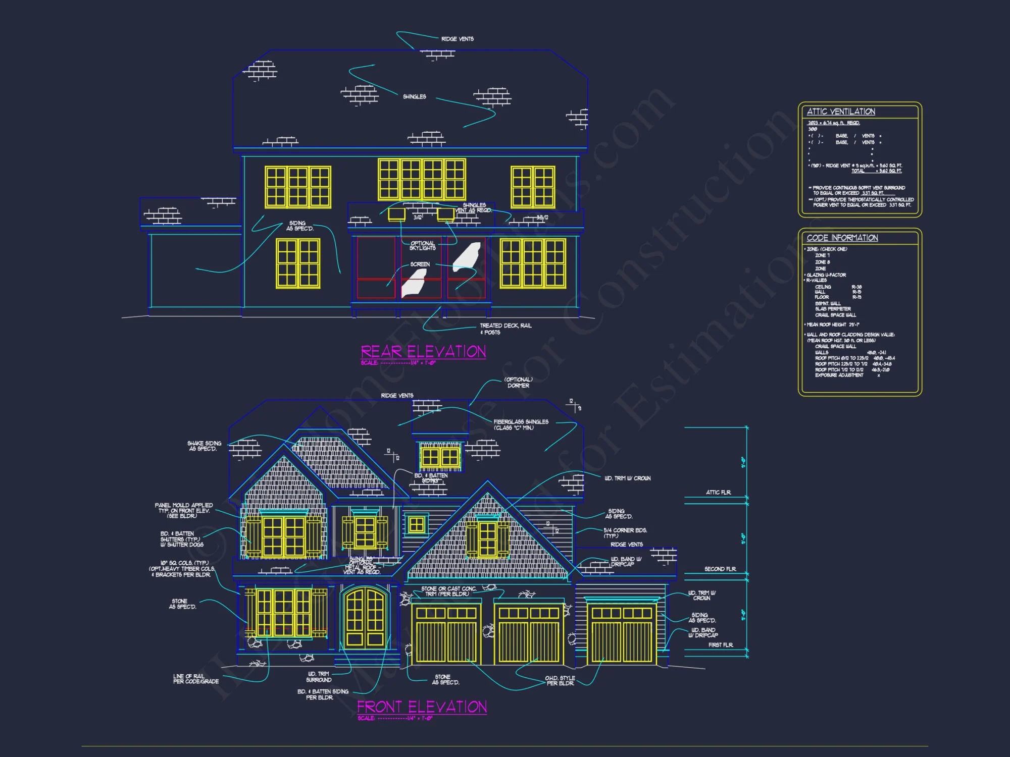 Beautiful CAD house Design with 5 Bedrooms and 2.5 Stories