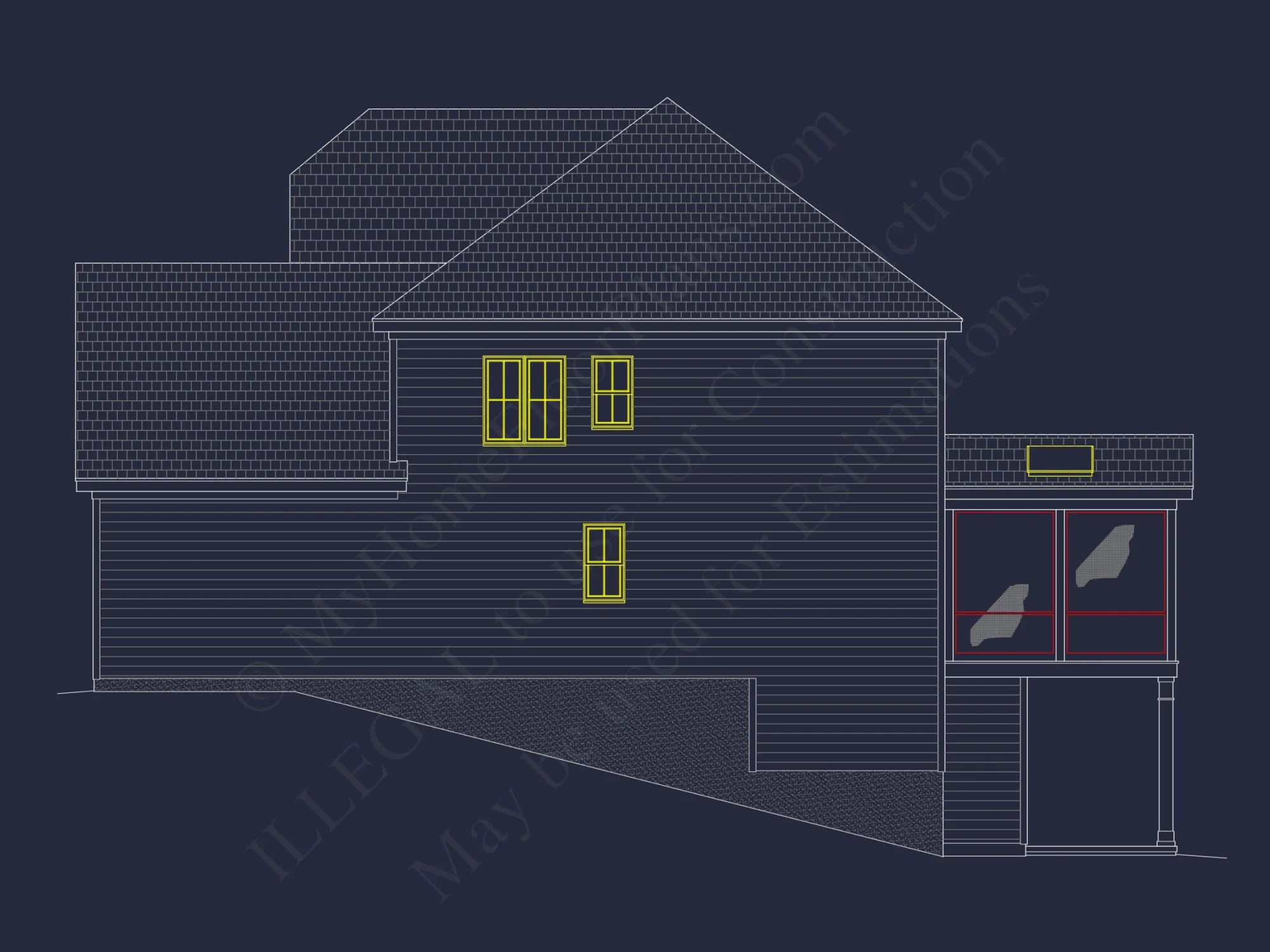 Elegant 3-Story house Plan with CAD Designs and Features