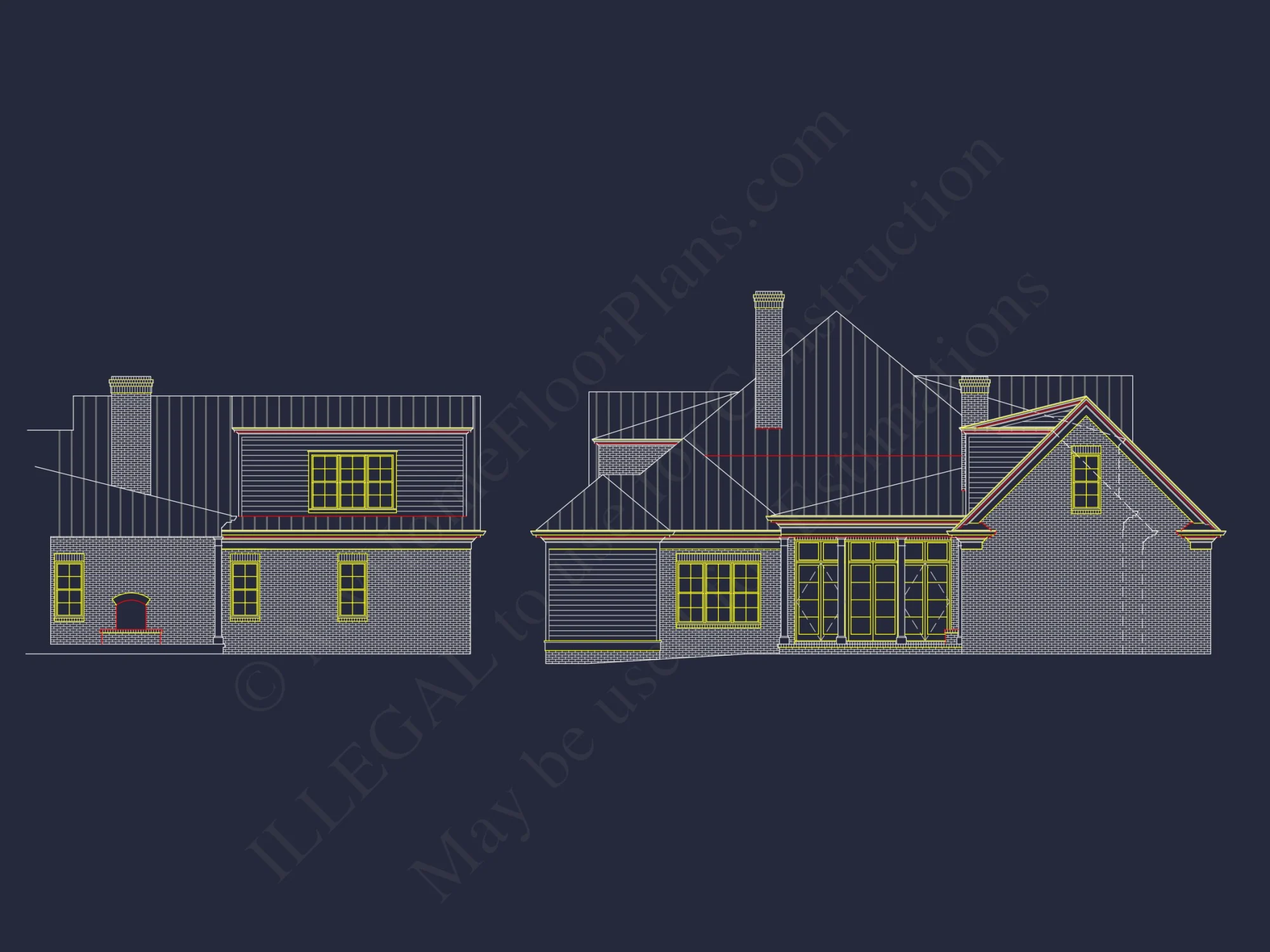 Colonial Revival house Plan - Beautiful Floor Plan & Designs