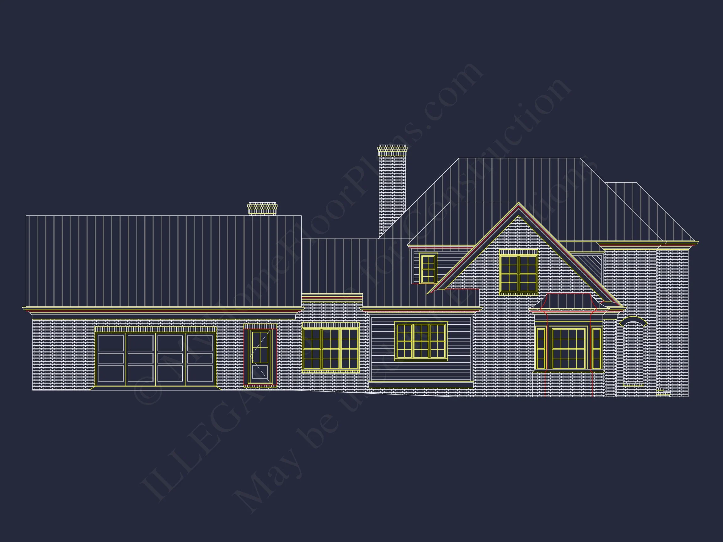 Colonial Revival house Plan - Beautiful Floor Plan & Designs