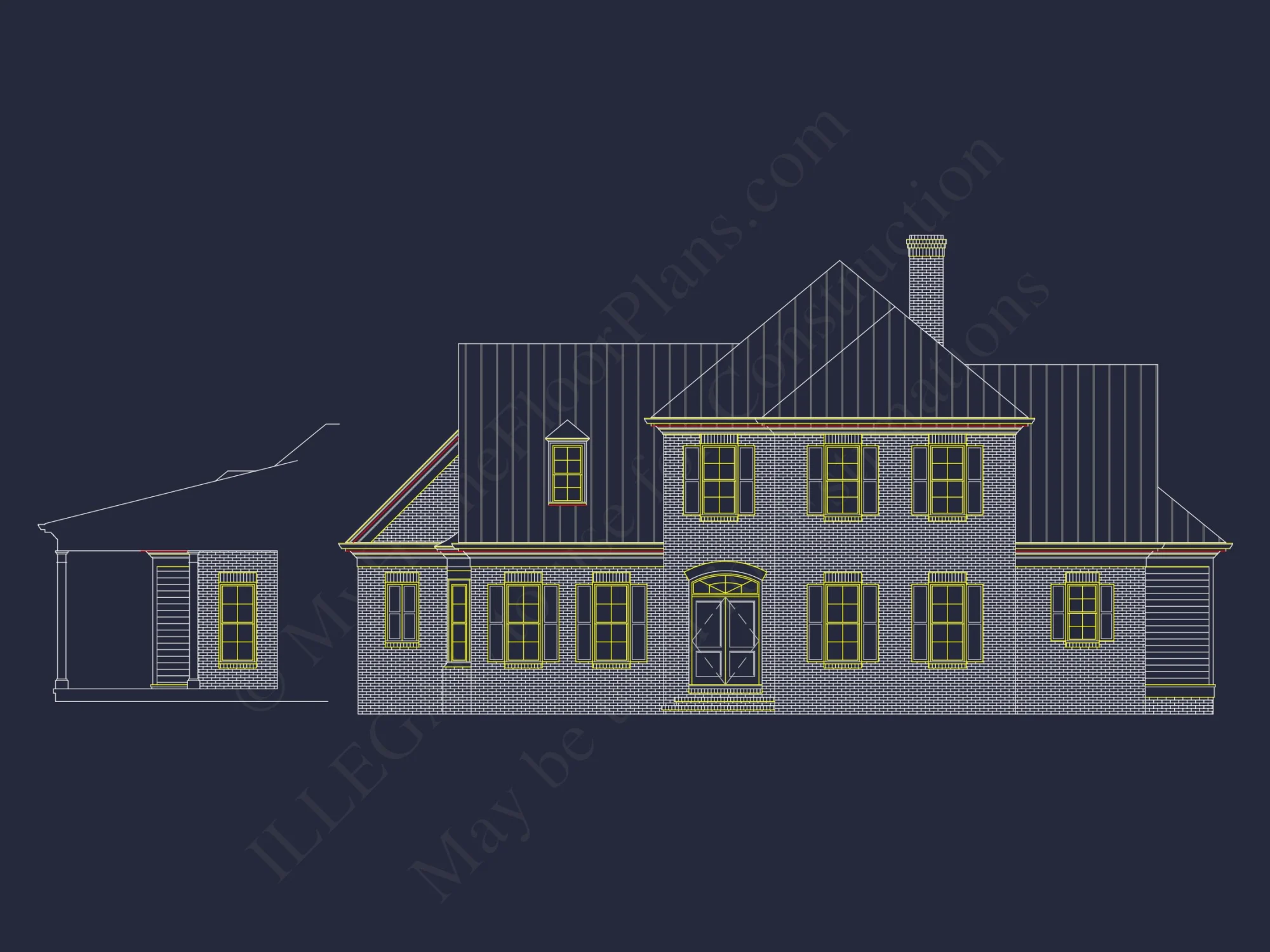 Colonial Revival house Plan - Beautiful Floor Plan & Designs