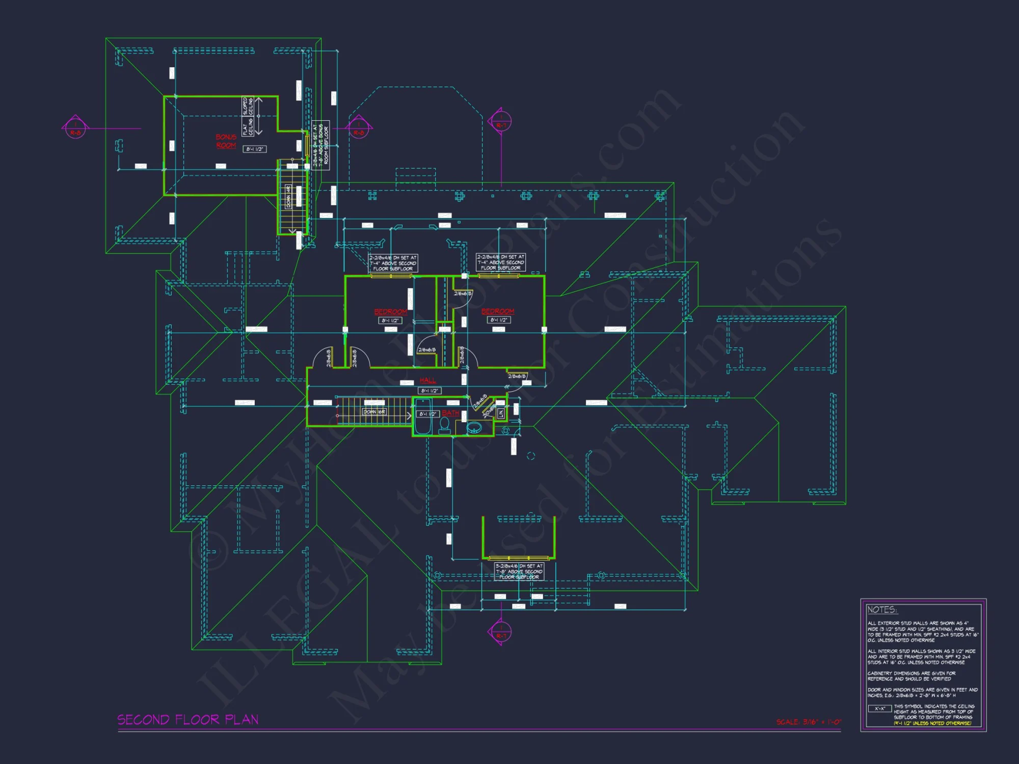 Elegant house Floor Plan: Blueprint Designs with CAD Architecture