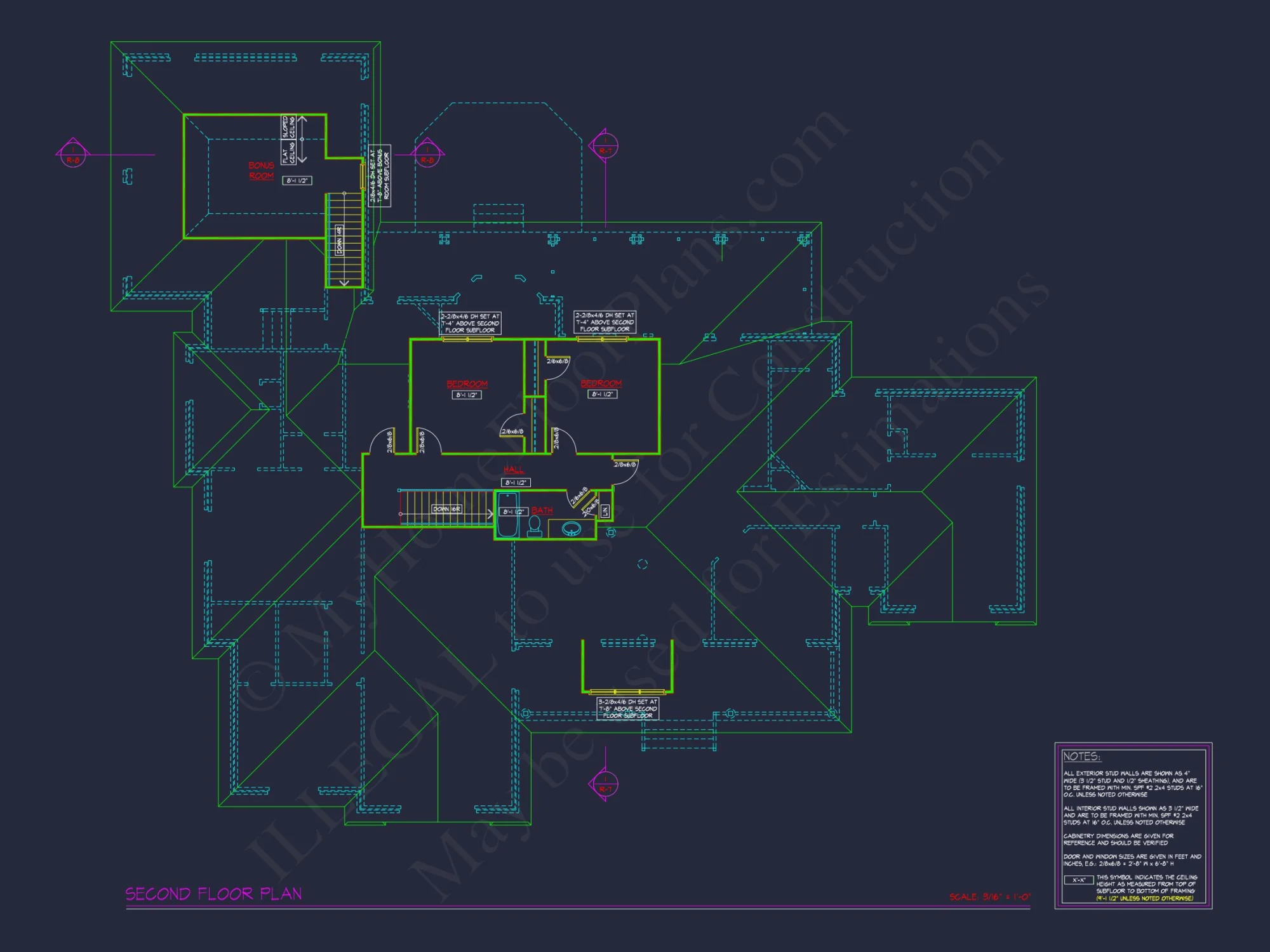 Elegant house Floor Plan: Blueprint Designs with CAD Architecture