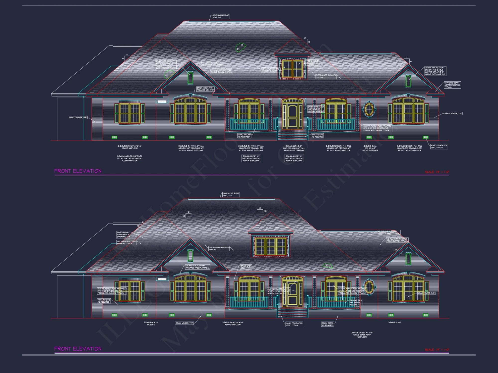 Elegant house Floor Plan: Blueprint Designs with CAD Architecture