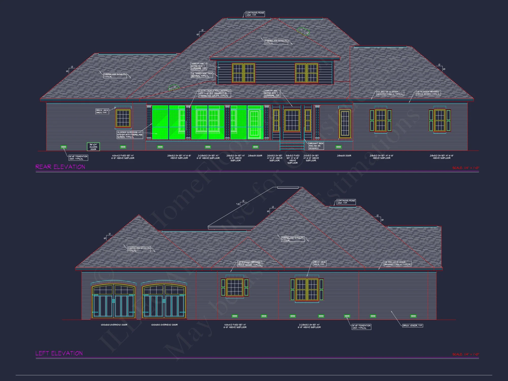 Elegant house Floor Plan: Blueprint Designs with CAD Architecture