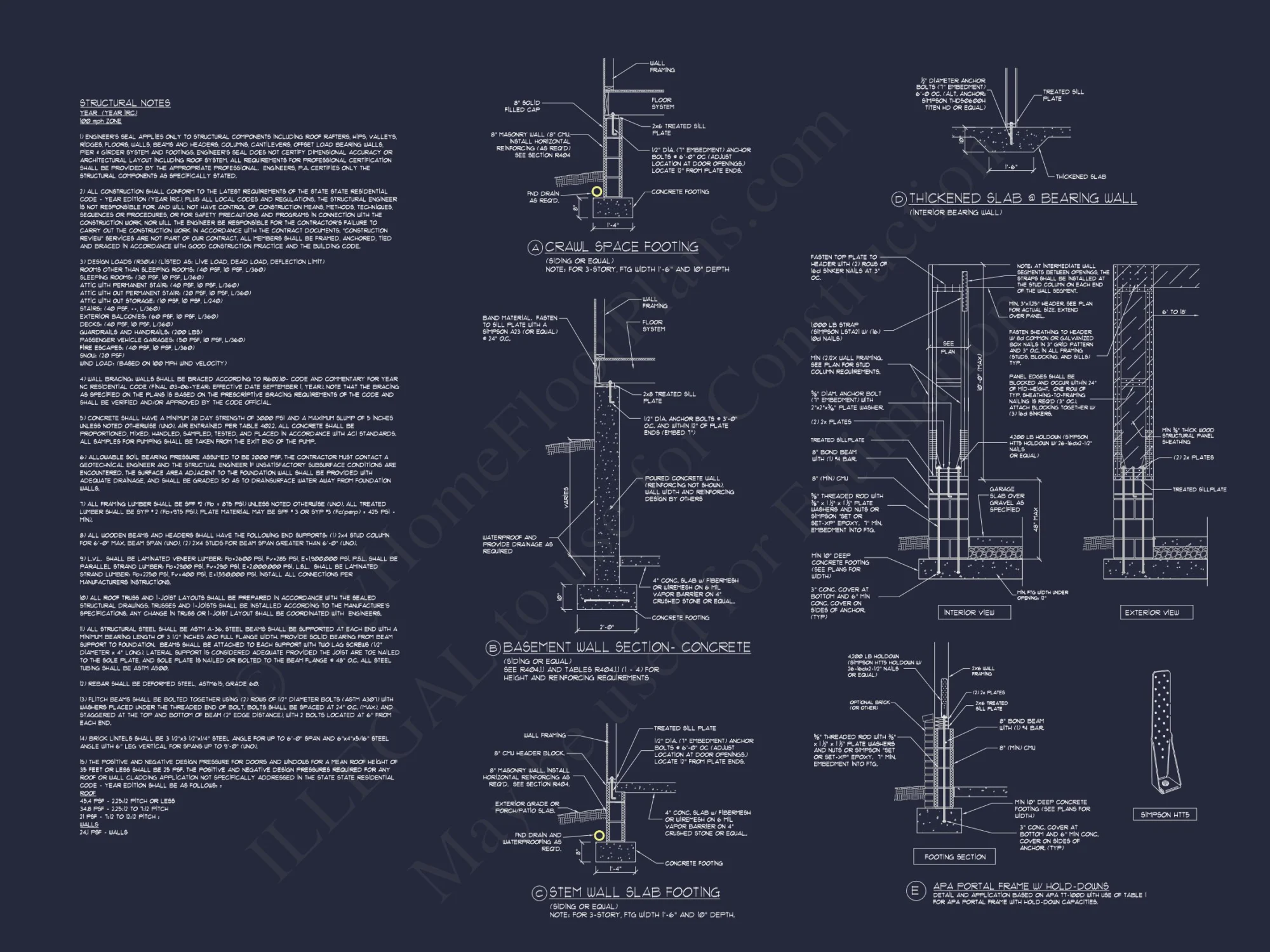 Beautiful Beach house Floor Plan with CAD Designs & Blueprint