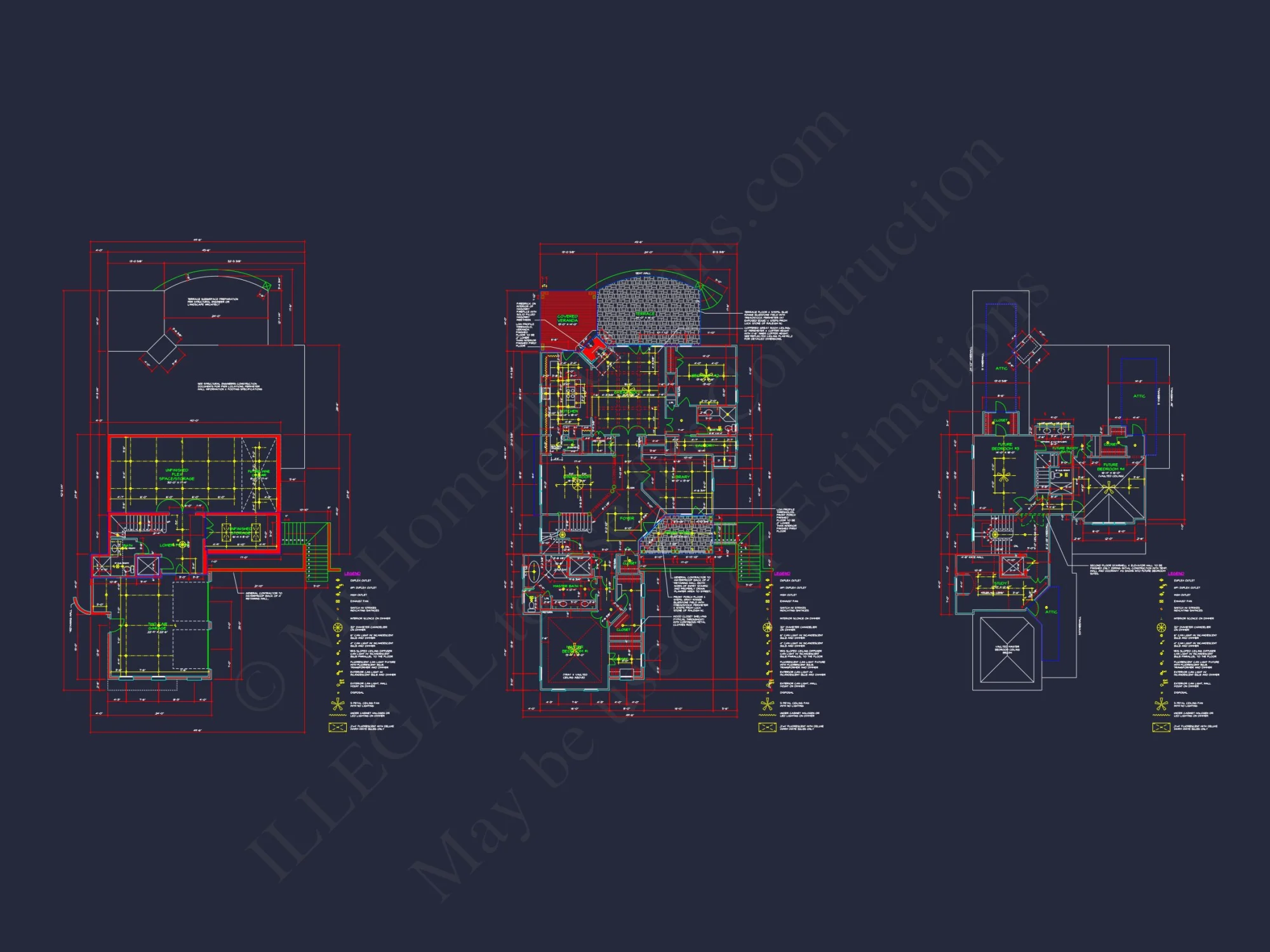 Beautiful Beach house Floor Plan with CAD Designs & Blueprint