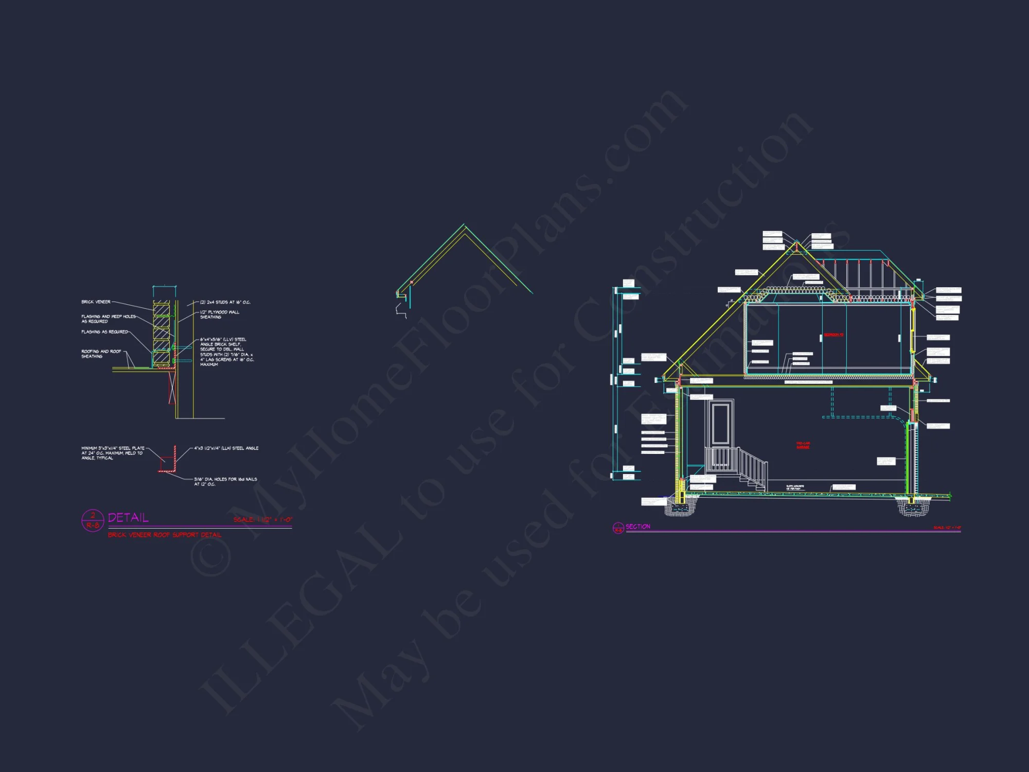Stunning house Floor Plan with CAD Blueprints and 2-Story Design