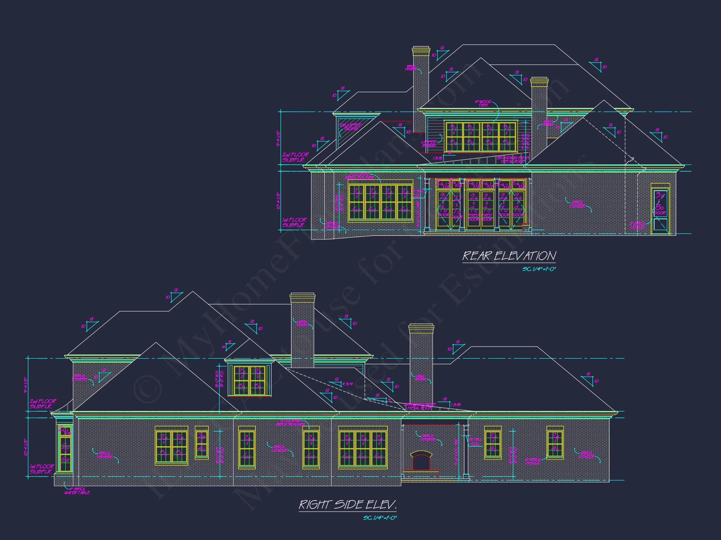 14-1451 HOUSE PLAN - Elegant House Plan Design with CAD & Blueprint Architecture 11 Elegant house Plan Design with CAD & Blueprint Architecture