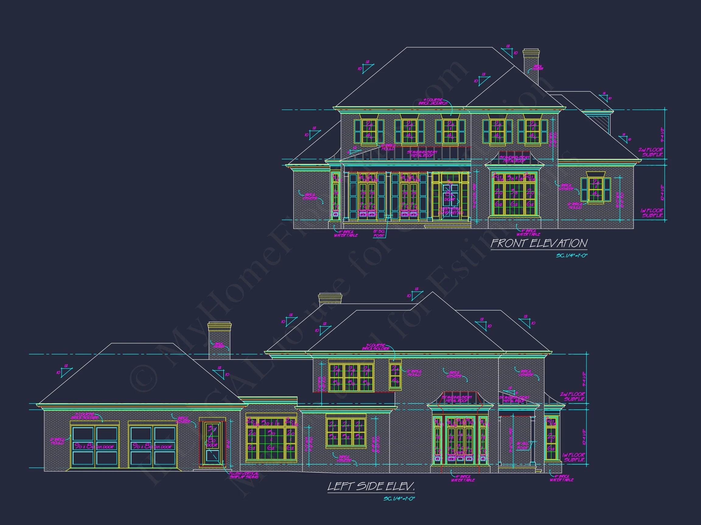 14-1451 HOUSE PLAN - Elegant House Plan Design with CAD & Blueprint Architecture 10 Elegant house Plan Design with CAD & Blueprint Architecture
