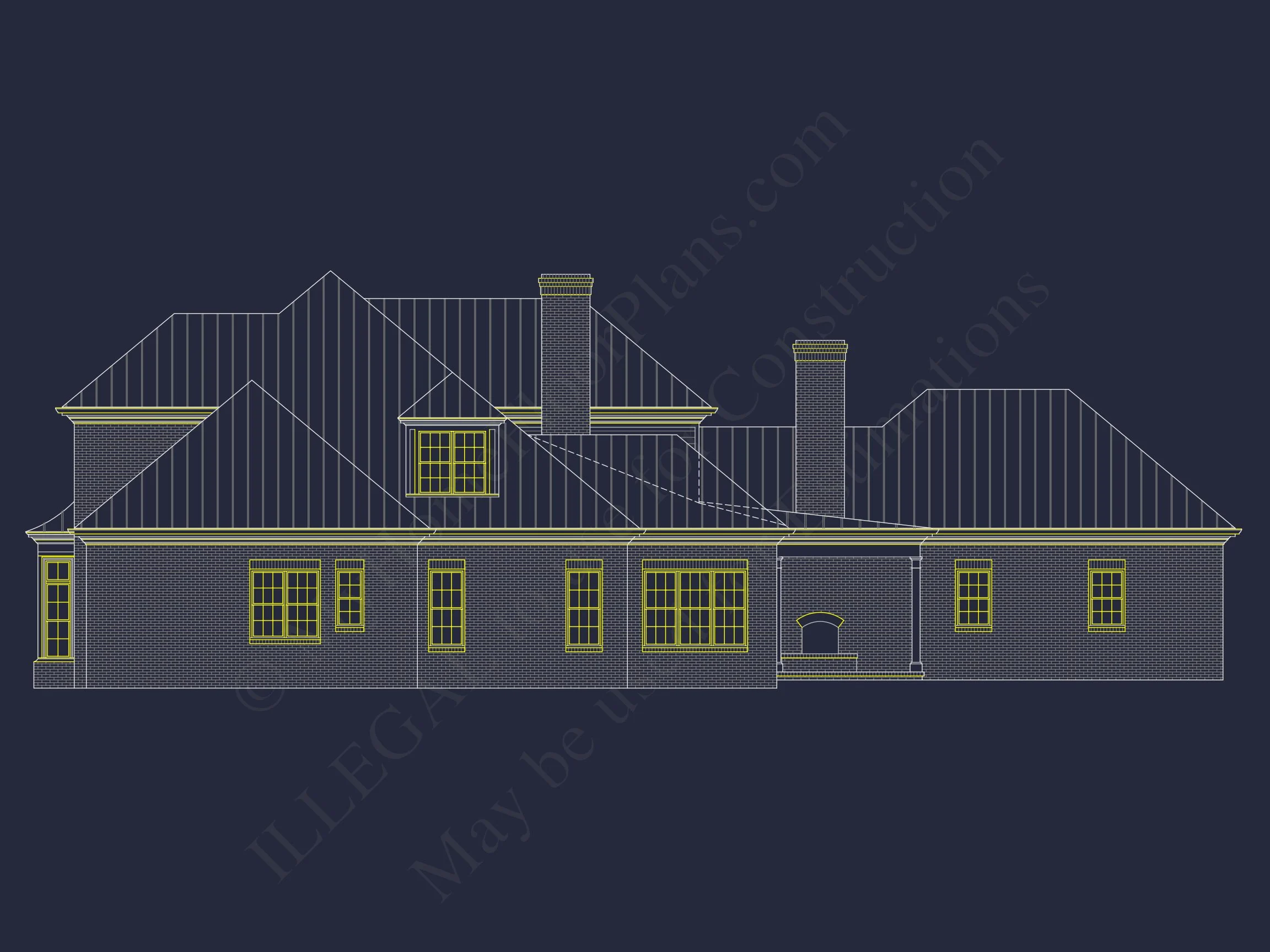 14-1451 HOUSE PLAN - Elegant House Plan Design with CAD & Blueprint Architecture 7 Elegant house Plan Design with CAD & Blueprint Architecture