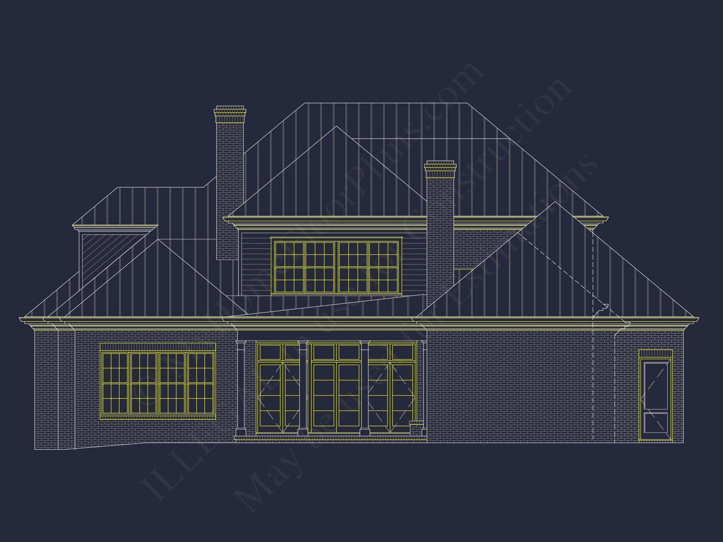 14-1451 HOUSE PLAN - Elegant House Plan Design with CAD & Blueprint Architecture 6 Elegant house Plan Design with CAD & Blueprint Architecture