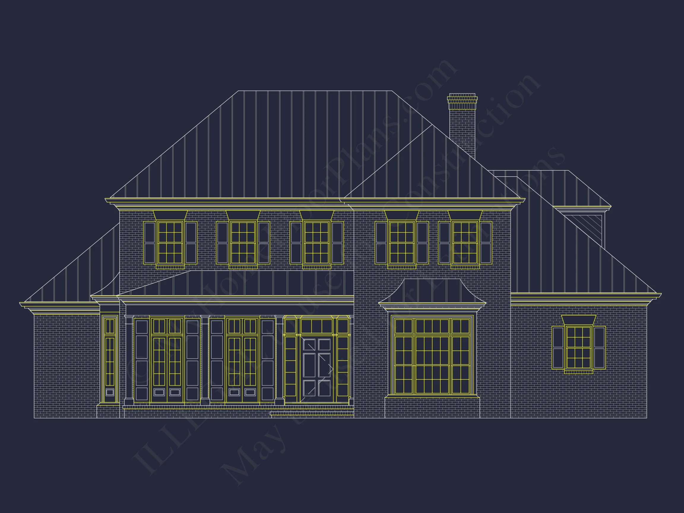 14-1451 HOUSE PLAN - Elegant House Plan Design with CAD & Blueprint Architecture 4 Elegant house Plan Design with CAD & Blueprint Architecture