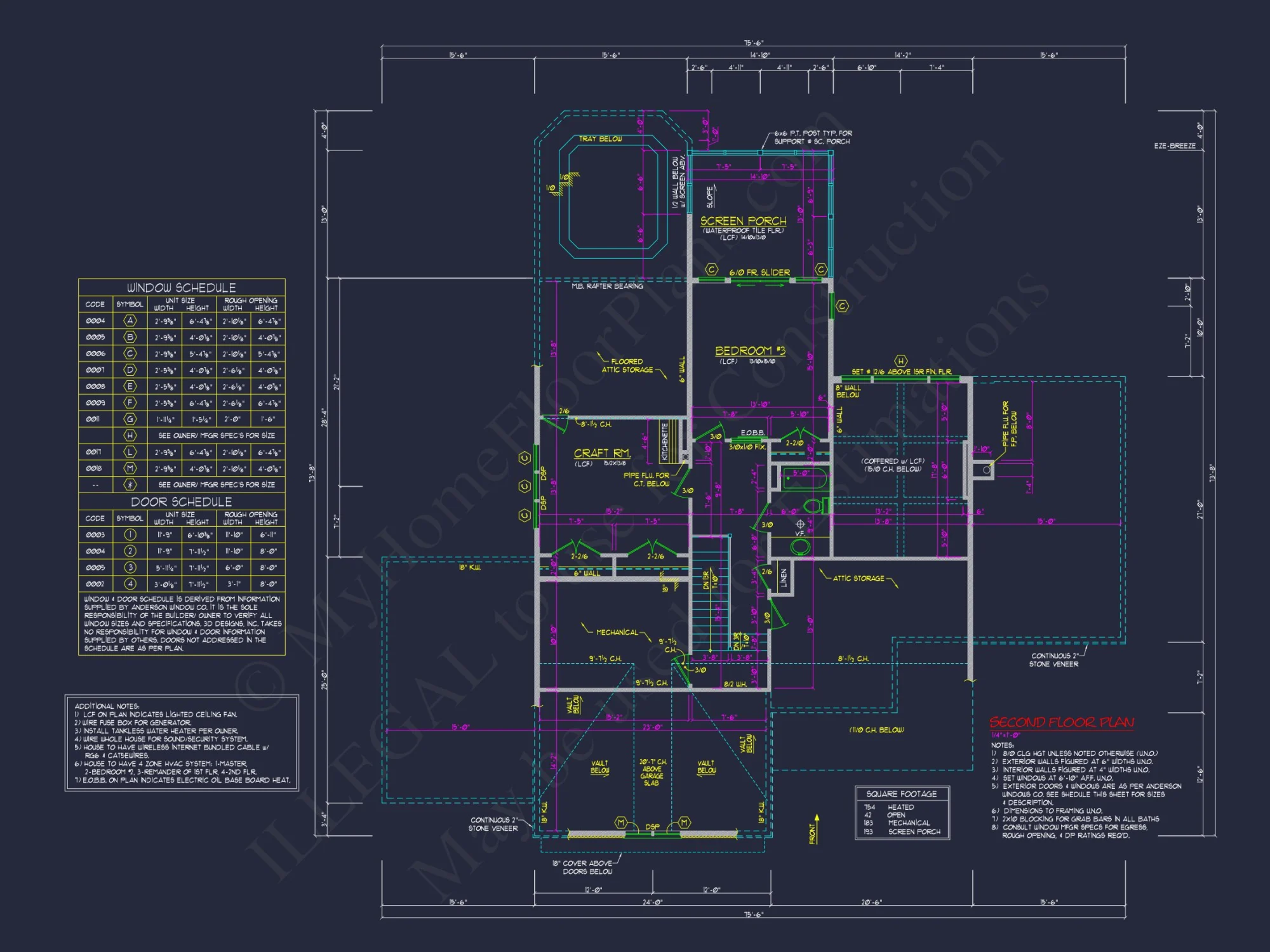 Beautiful house Plan with 2 Floors – Blueprint & CAD Designs