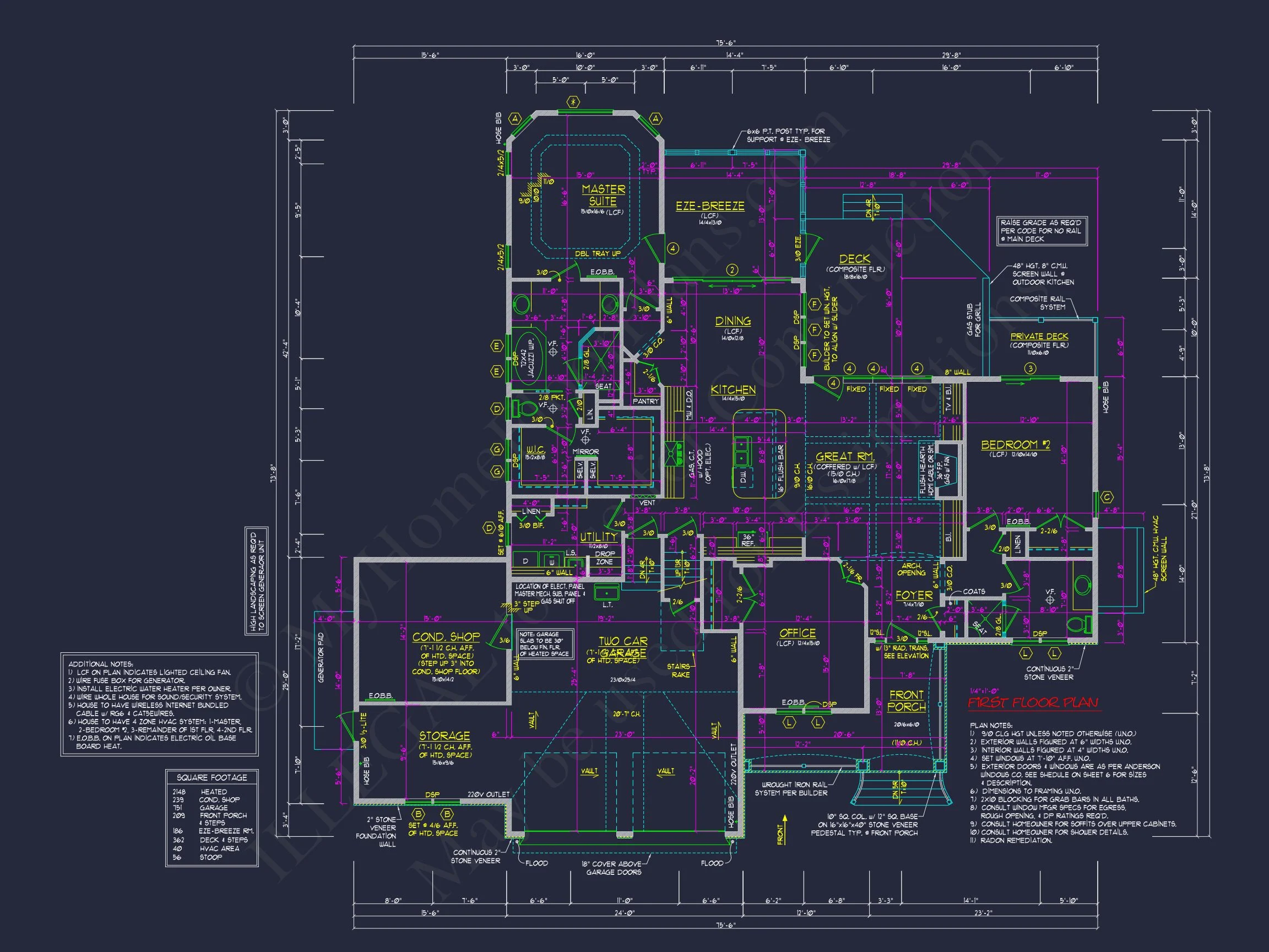 14-1438 HOUSE PLAN - Beautiful House Plan with 2 Floors – Blueprint & CAD Designs 8 Beautiful house Plan with 2 Floors – Blueprint & CAD Designs