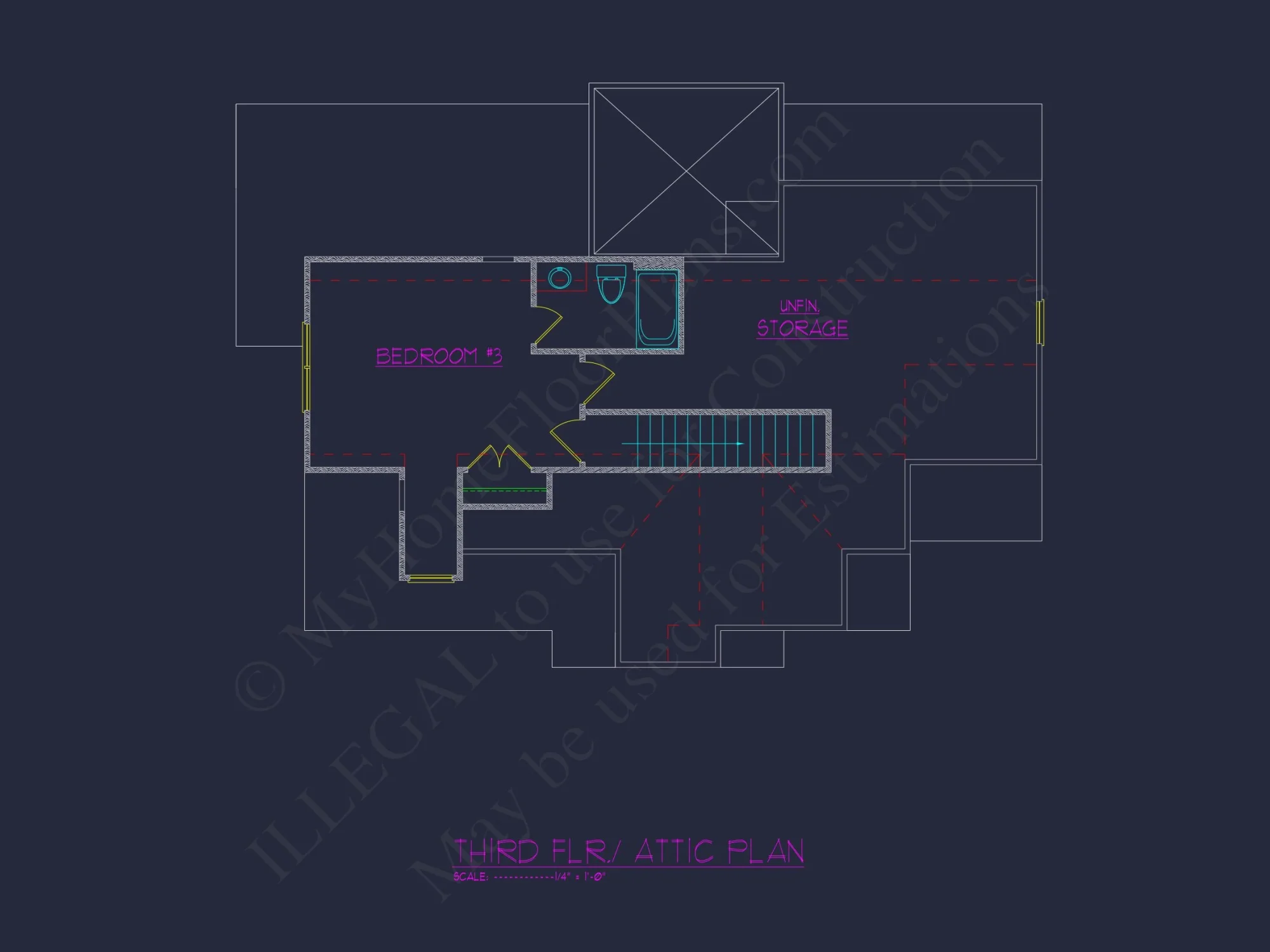 Elegant 3-Floor house Plan with CAD Blueprint and Designs