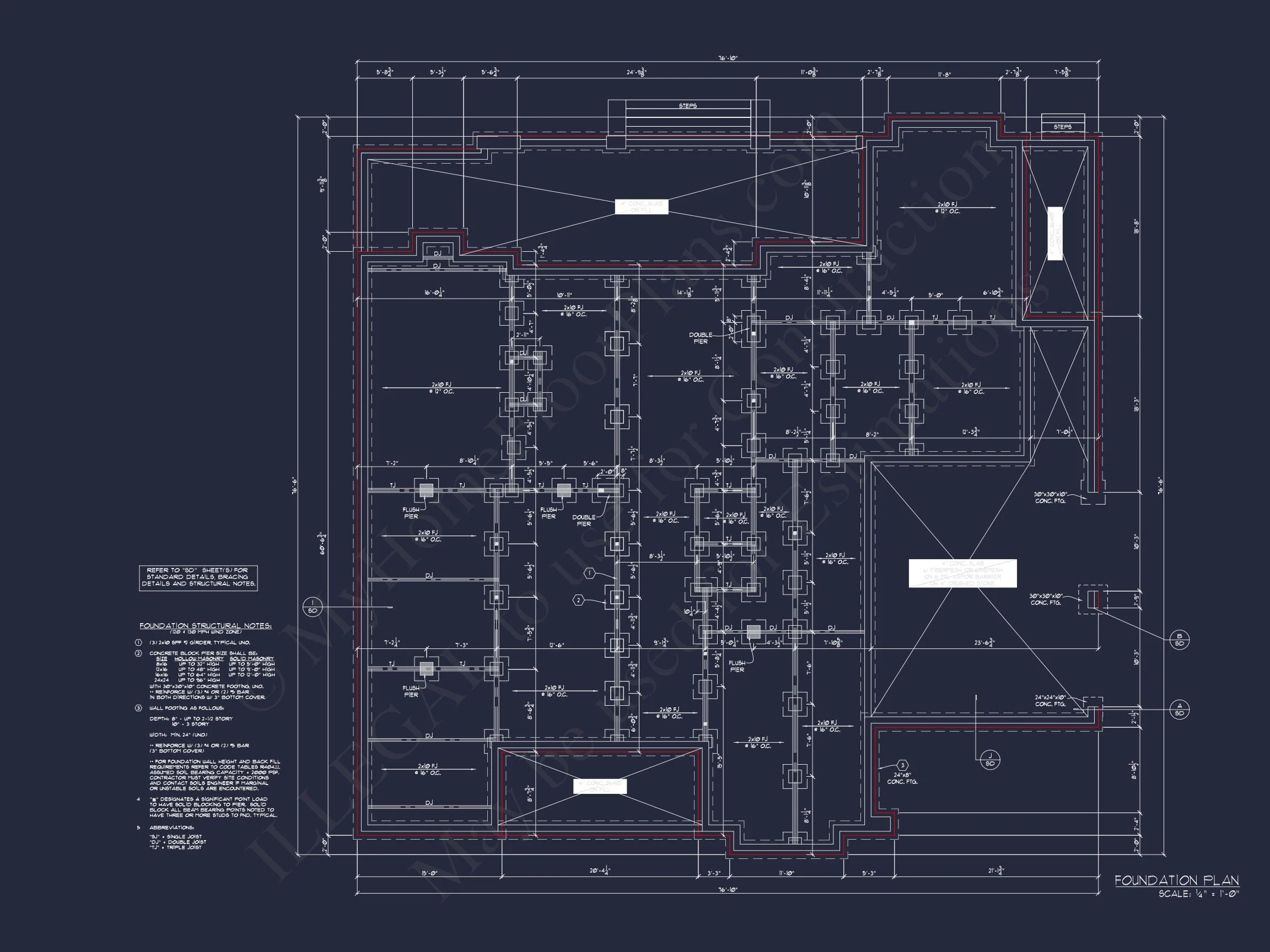 Modern Craftsman house Plan with Fireplace, 4 Bedrooms & Bonus