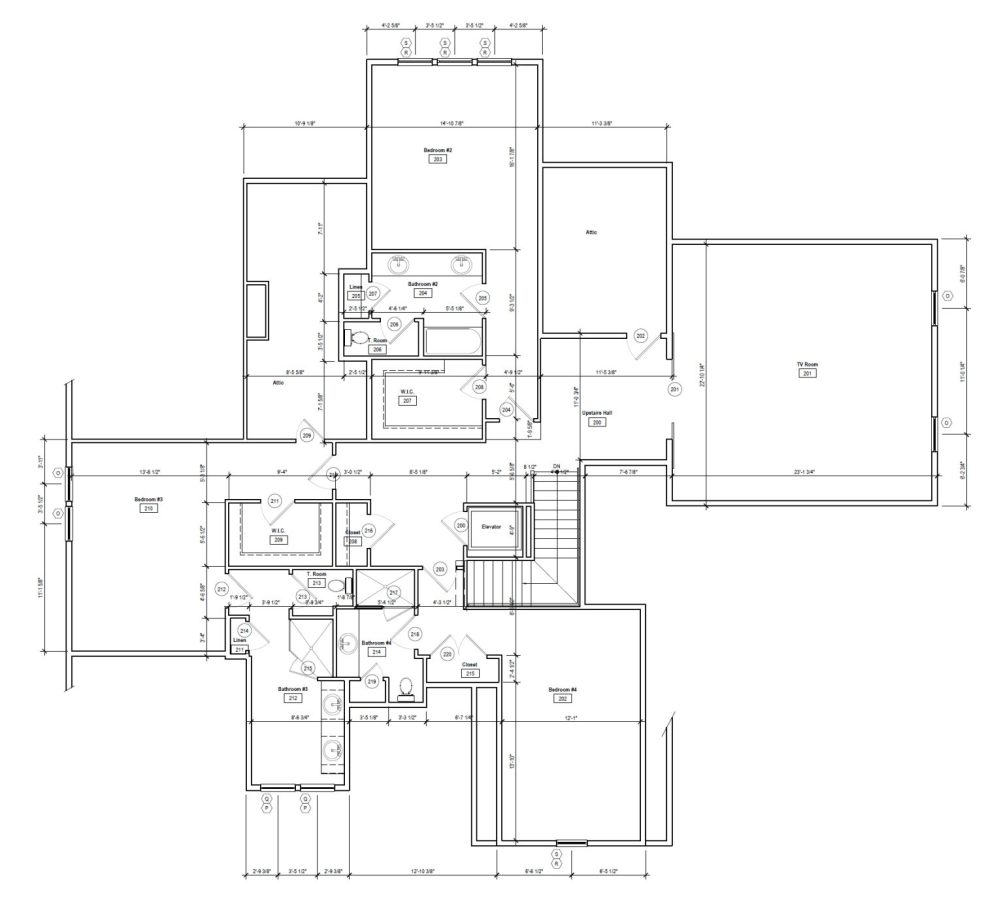 Modern Craftsman house Plan with Fireplace, 4 Bedrooms & Bonus