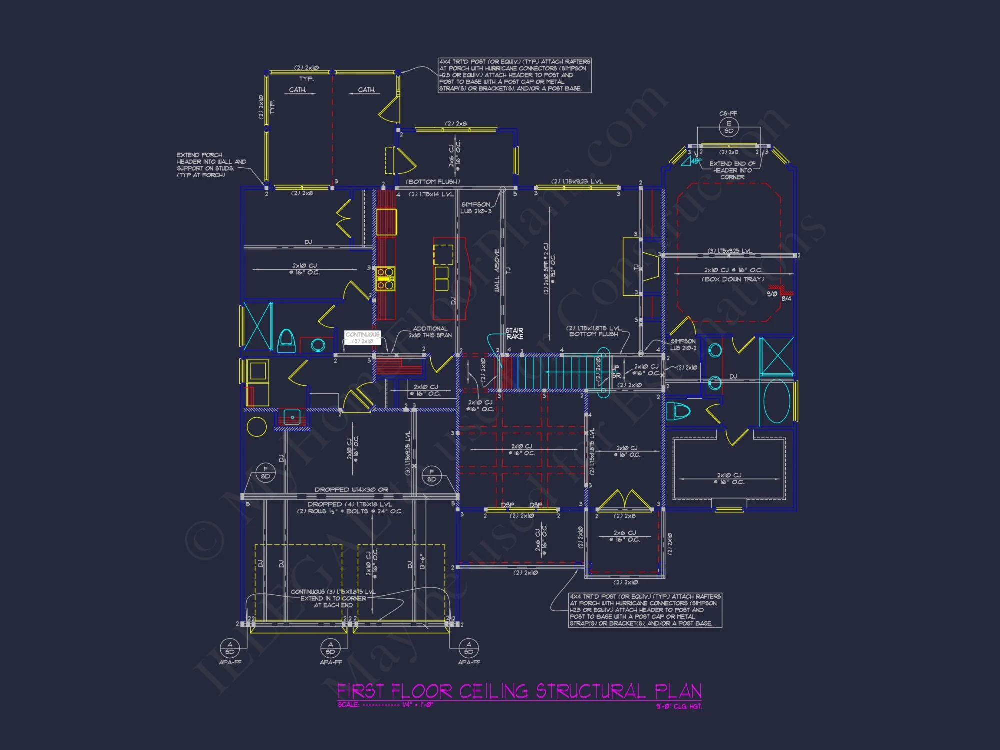Elegant Craftsman house Plan, Floor Plan, and CAD Architecture