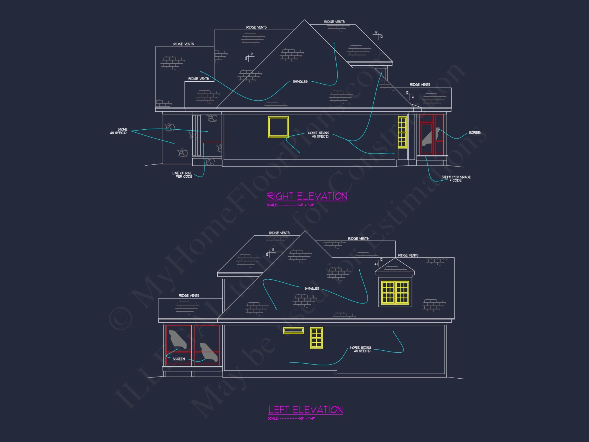 Elegant Craftsman house Plan, Floor Plan, and CAD Architecture