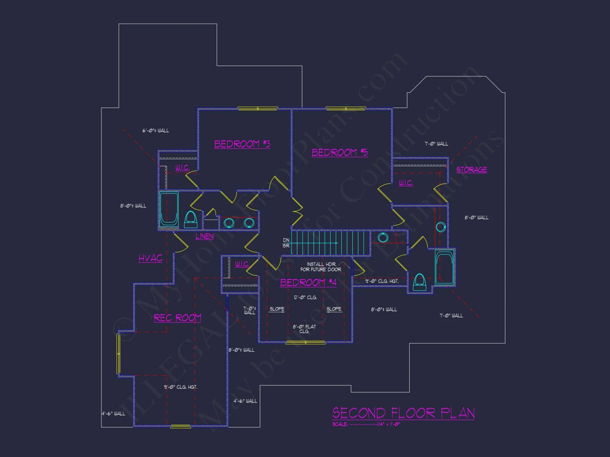 Elegant Craftsman house Plan, Floor Plan, and CAD Architecture