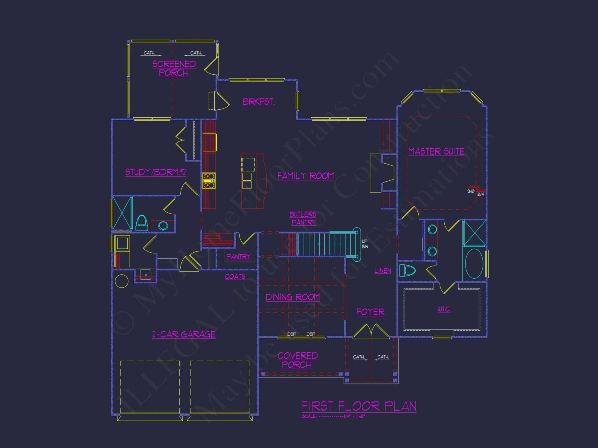 Elegant Craftsman house Plan, Floor Plan, and CAD Architecture