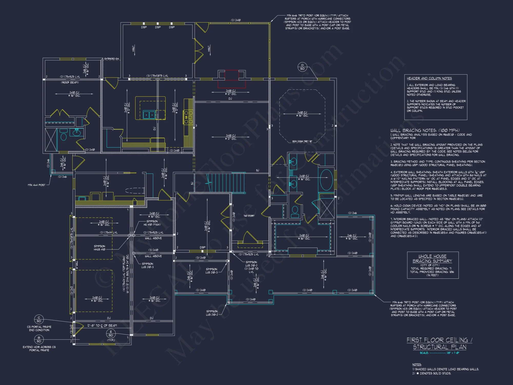 Traditional Farmhouse house Plan with Detailed CAD Designs