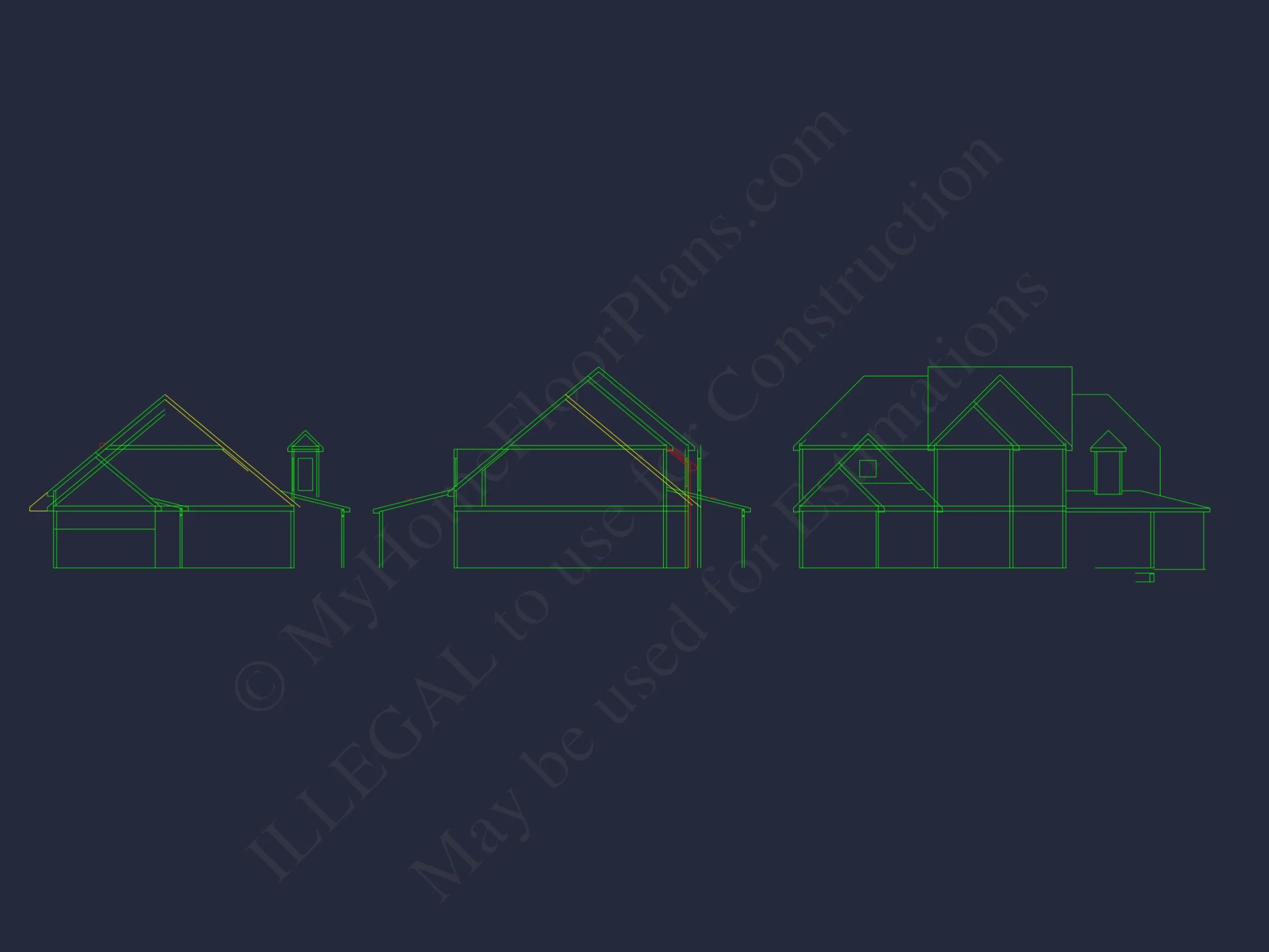 Traditional Farmhouse house Plan with Detailed CAD Designs