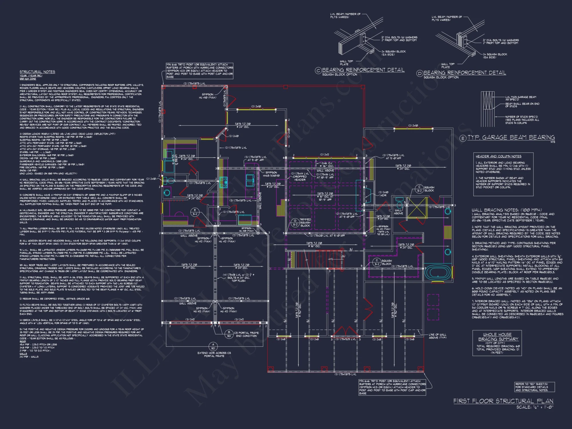 Elegant house CAD Floor Plan: Spacious 4-Bedroom Design