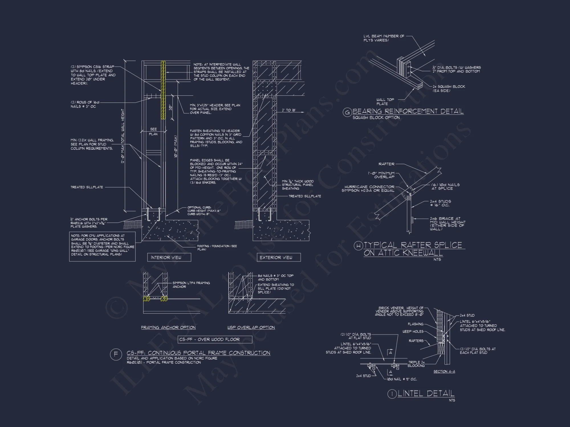 Beautiful house Plan with CAD Blueprint and Architectural Designs