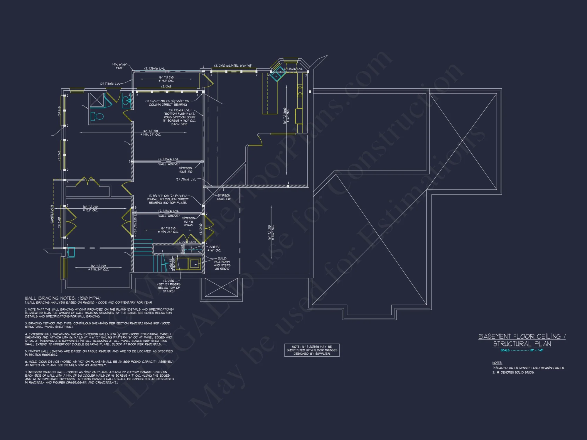Beautiful house Plan with CAD Blueprint and Architectural Designs
