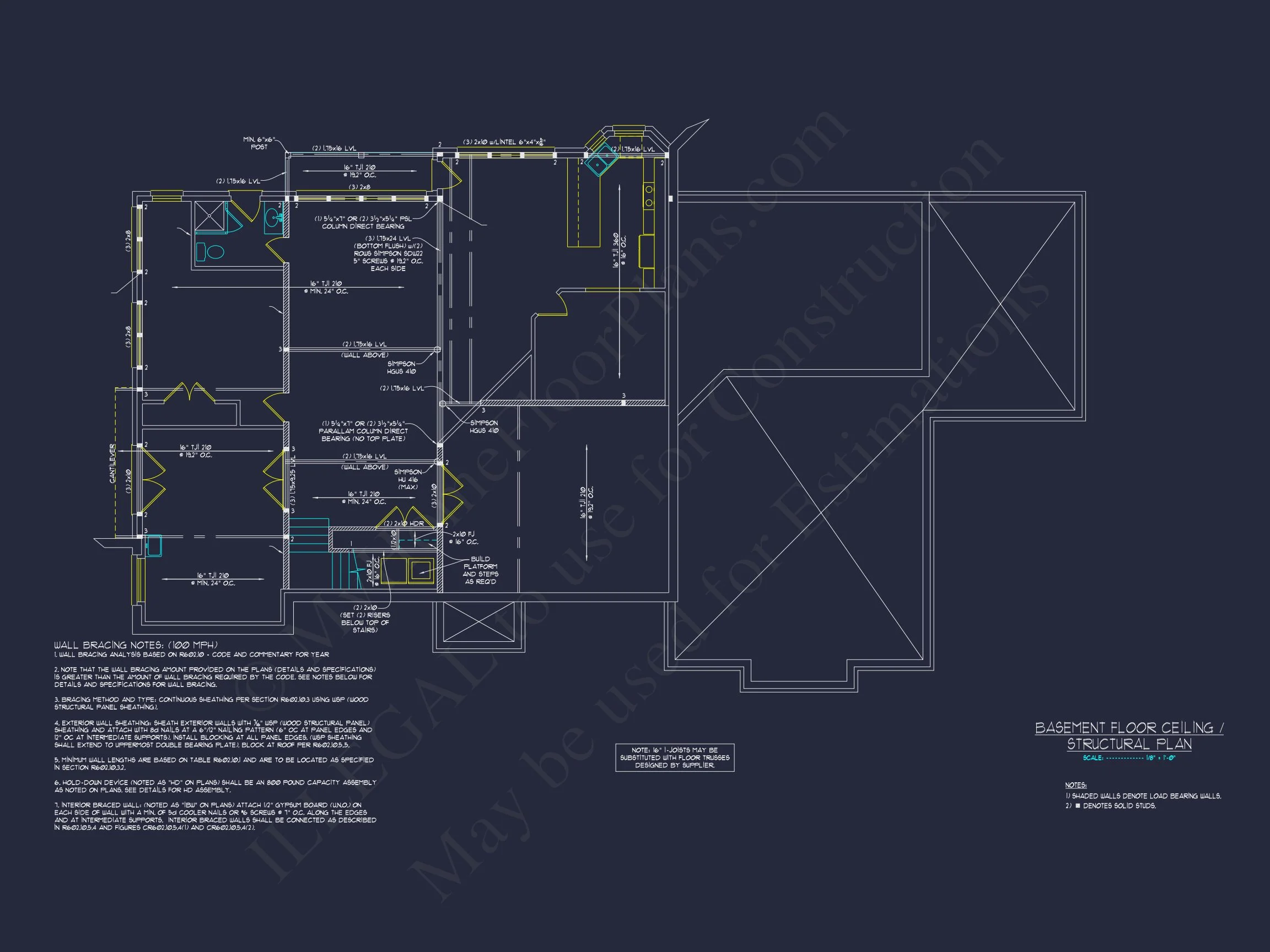Beautiful house Plan with CAD Blueprint and Architectural Designs