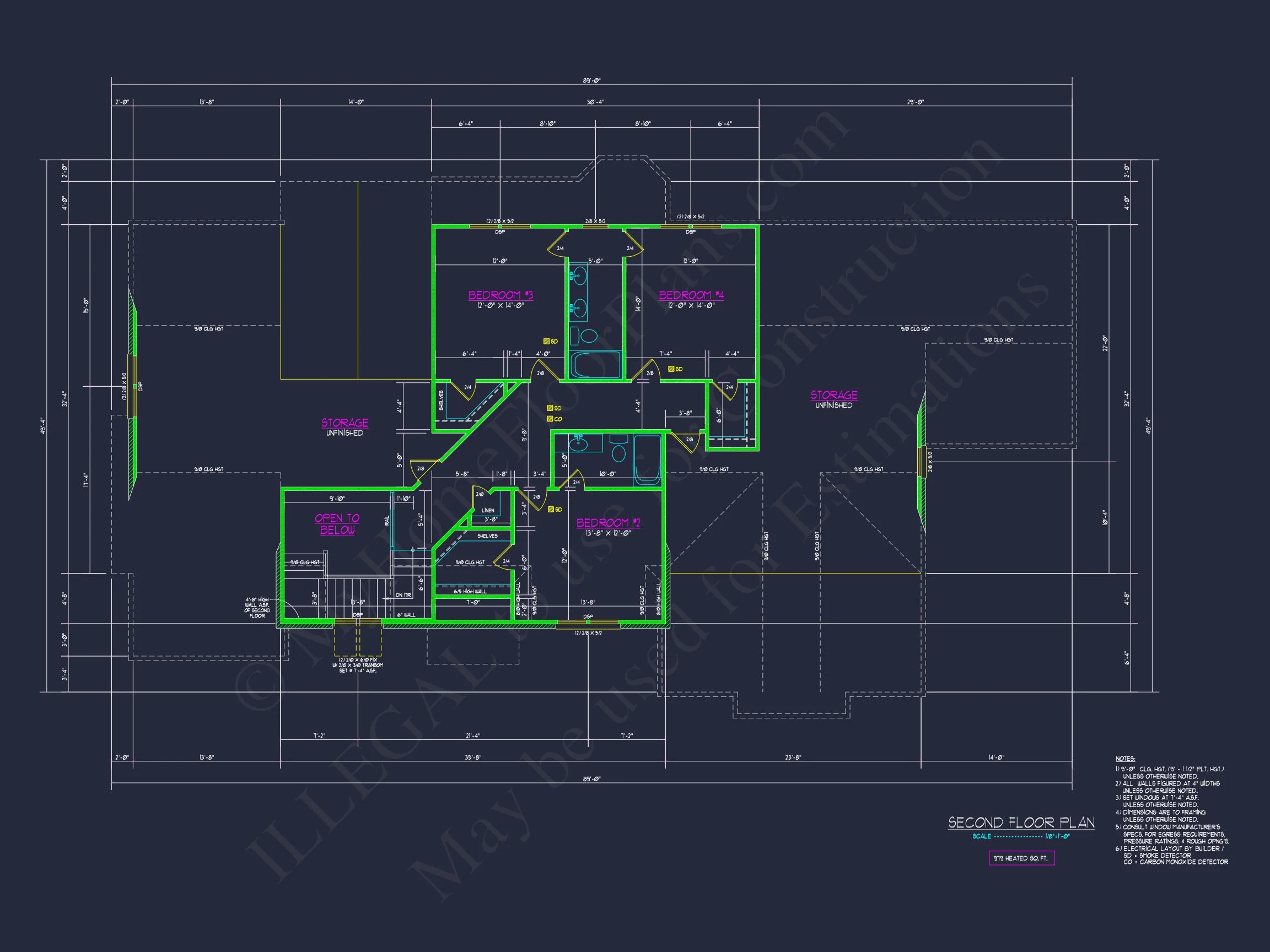 Beautiful house Plan with CAD Blueprint and Architectural Designs