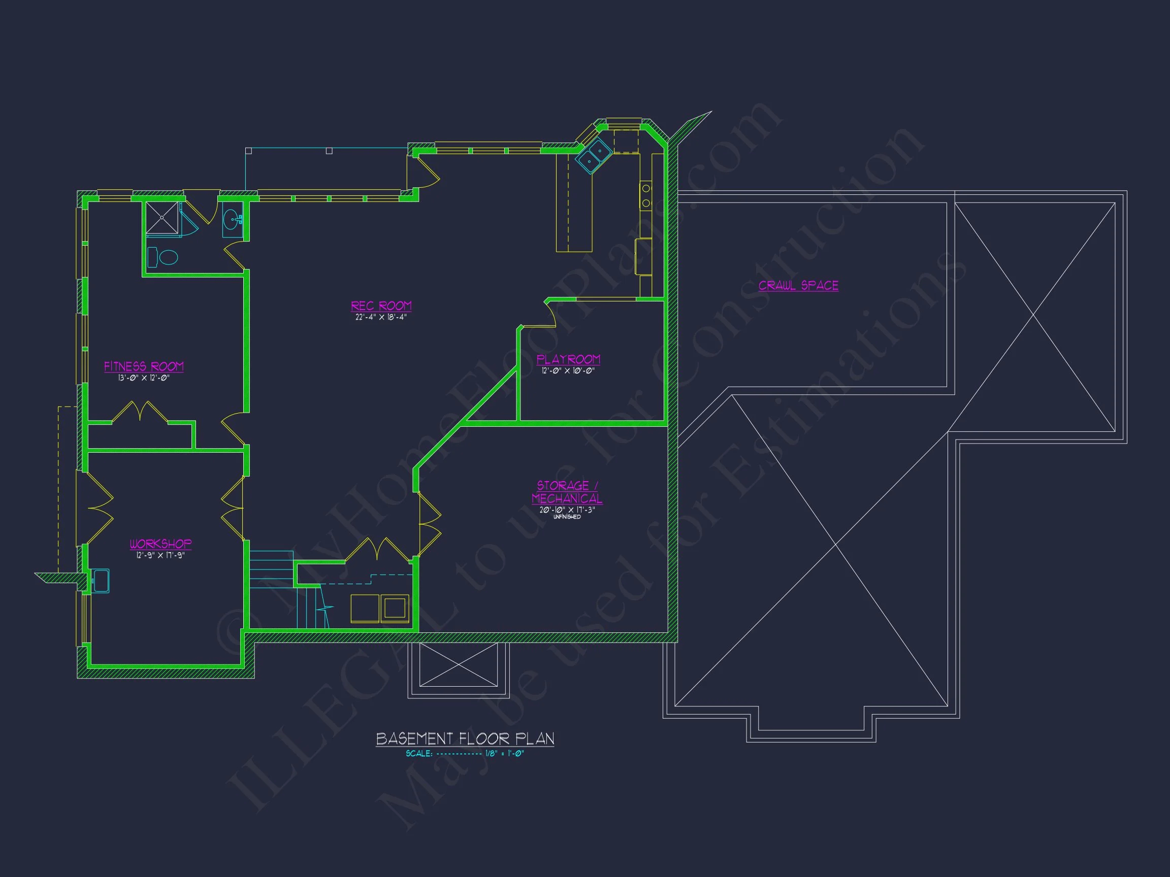 Beautiful house Plan with CAD Blueprint and Architectural Designs