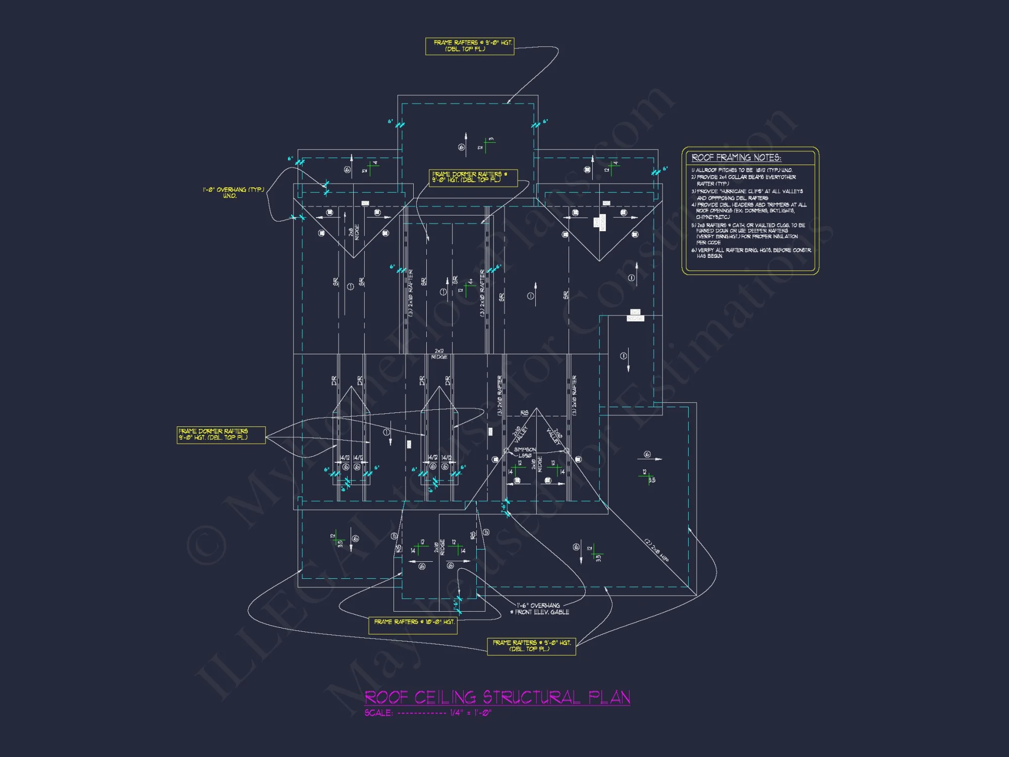Charming house Blueprints: 2.5 Story Floor Plan Designs in CAD