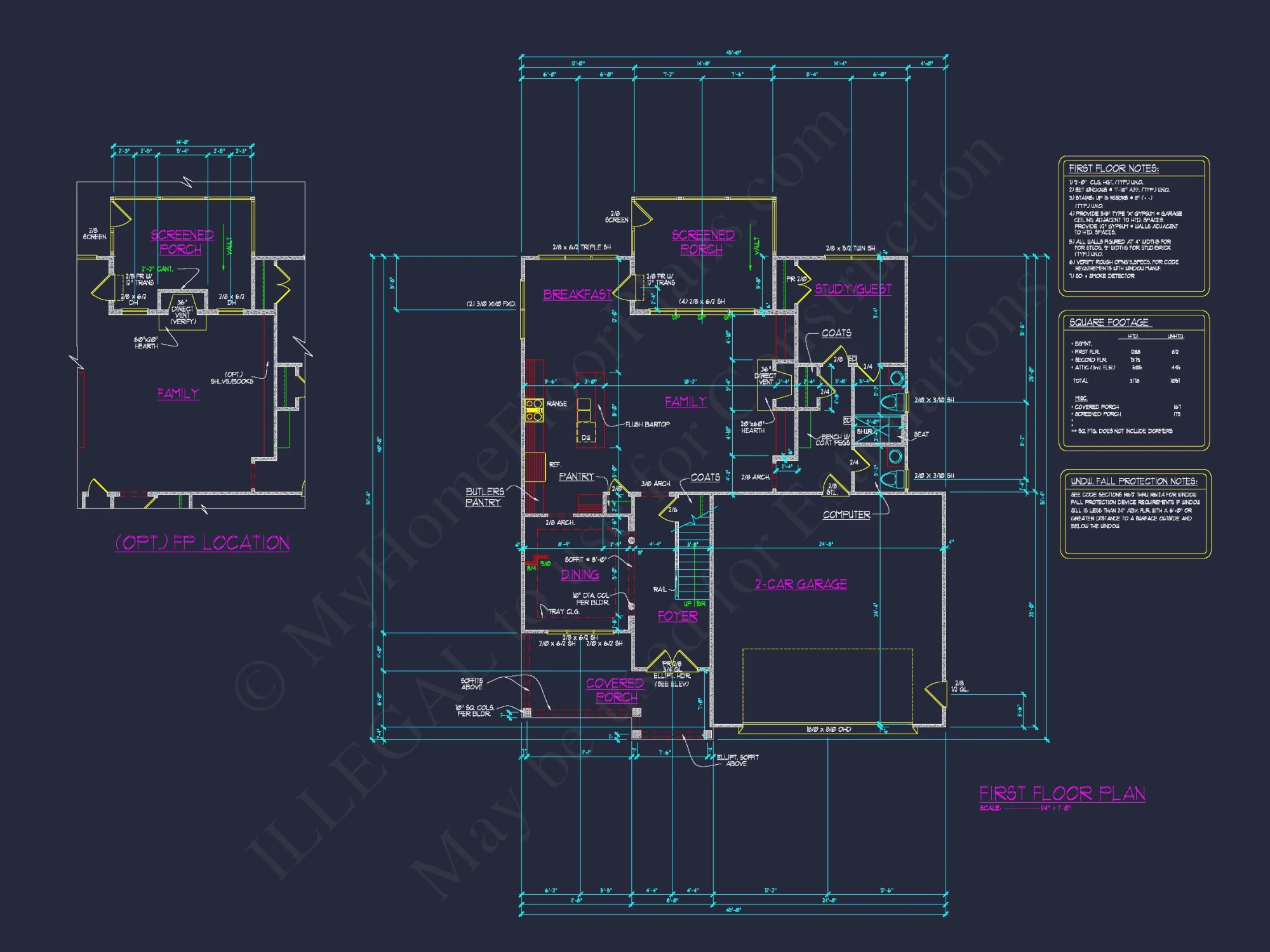 Charming house Blueprints: 2.5 Story Floor Plan Designs in CAD
