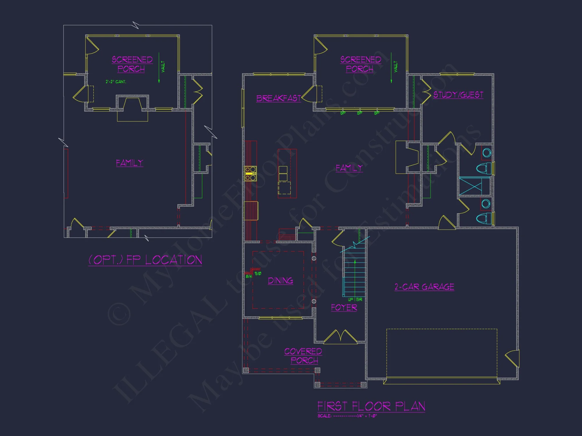Charming house Blueprints: 2.5 Story Floor Plan Designs in CAD